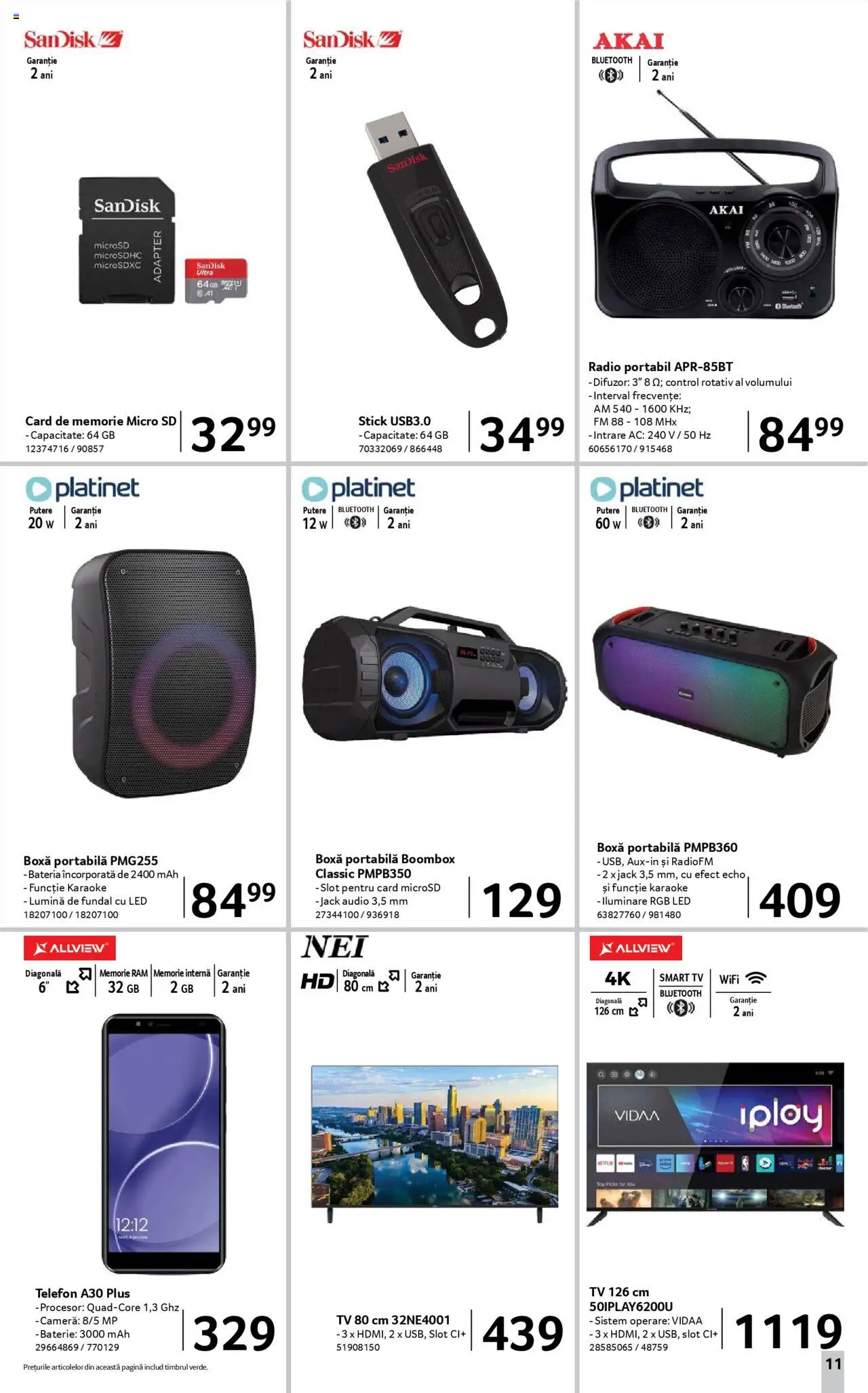 Catalog Selgros 8 - 20 August 2025 | Pagina 11 | Produse: Tavuk suyu, Radio, Difuzor, Card De Memorie
