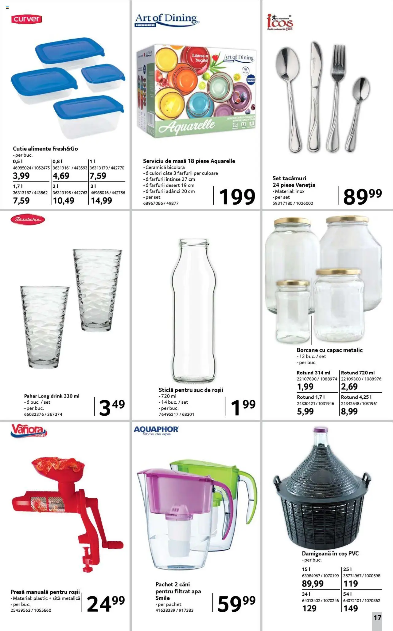 Catalog Selgros 8 - 20 August 2025 | Pagina 17 | Produse: Presă, Cutie alimente, Masă, Cutie