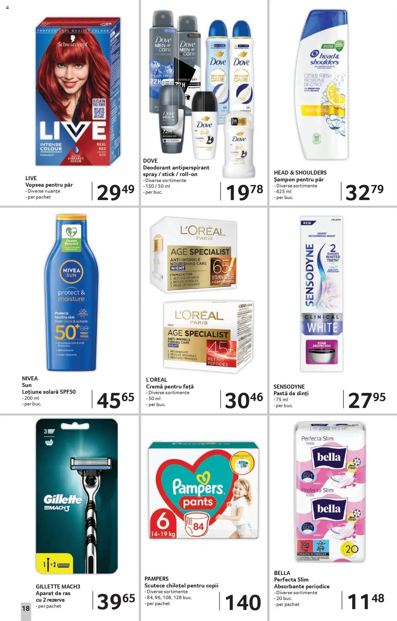 Catalog Selgros 8 - 20 August 2025 | Pagina 18 | Produse: Serum, Aparat De Ras, Pastă de dinți, Scutece