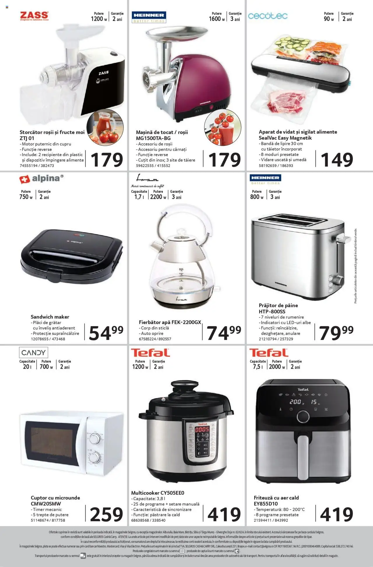 Catalog Selgros 8 - 20 August 2025 | Pagina 24 | Produse: Cuptor Cu Microunde, Friteuză, Recipiente, Pâine