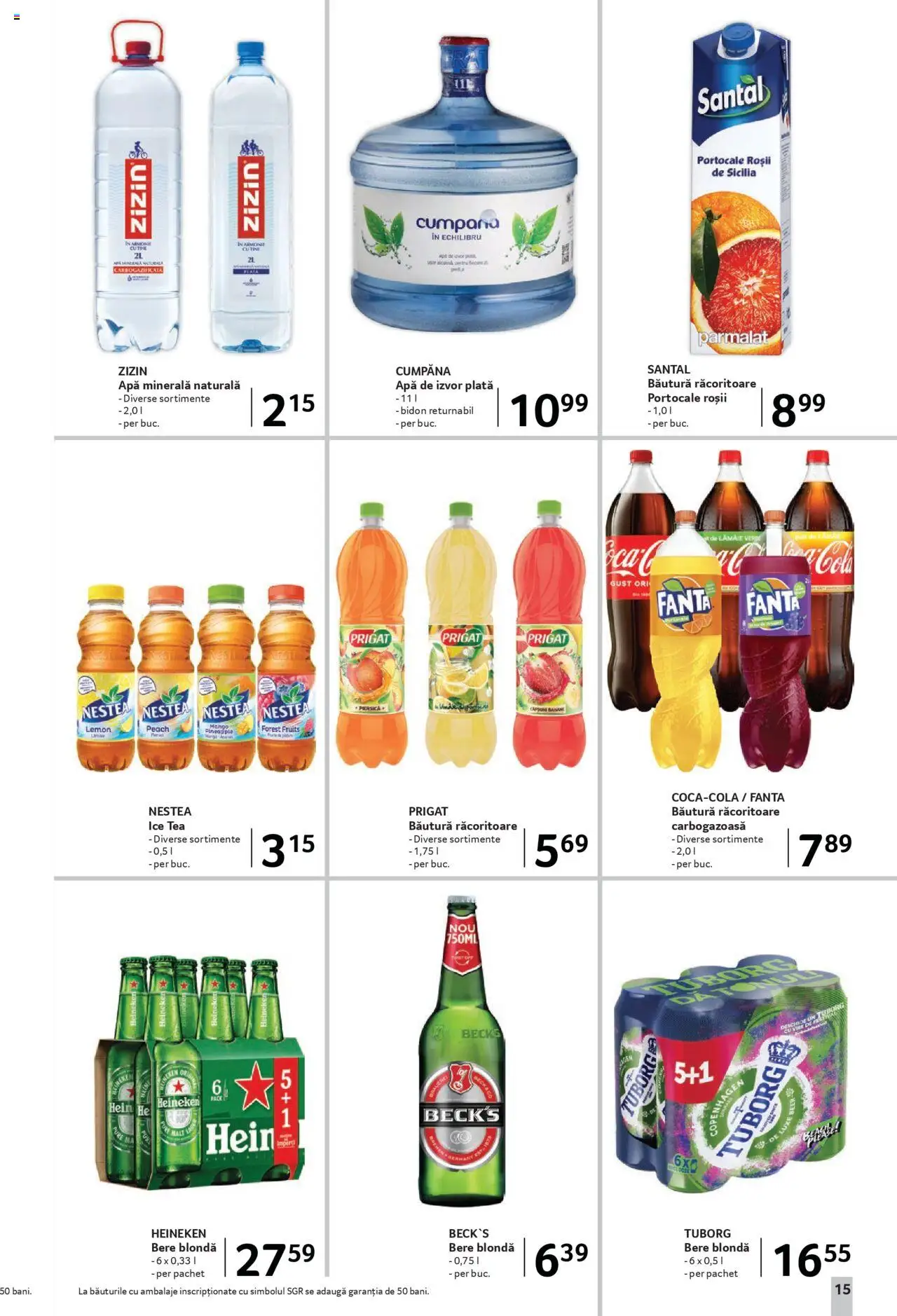 Catalog Selgros 8 - 20 August 2025 | Pagina 15 | Produse: Bere, Portocale, Banane, Ice tea