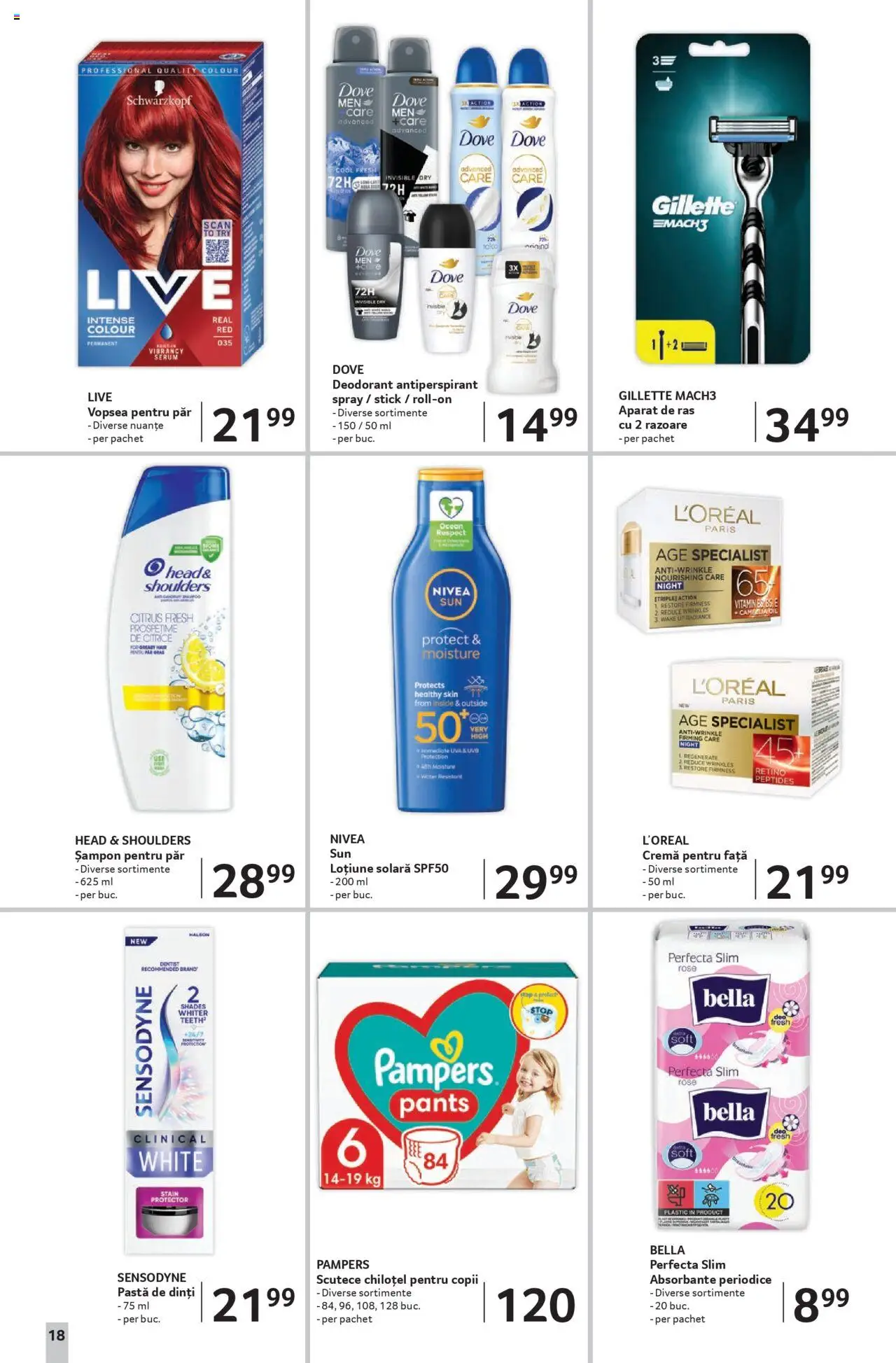 Catalog Selgros 8 - 20 August 2025 | Pagina 18 | Produse: Vopsea, Șampon, Deodorant, Cremă pentru față