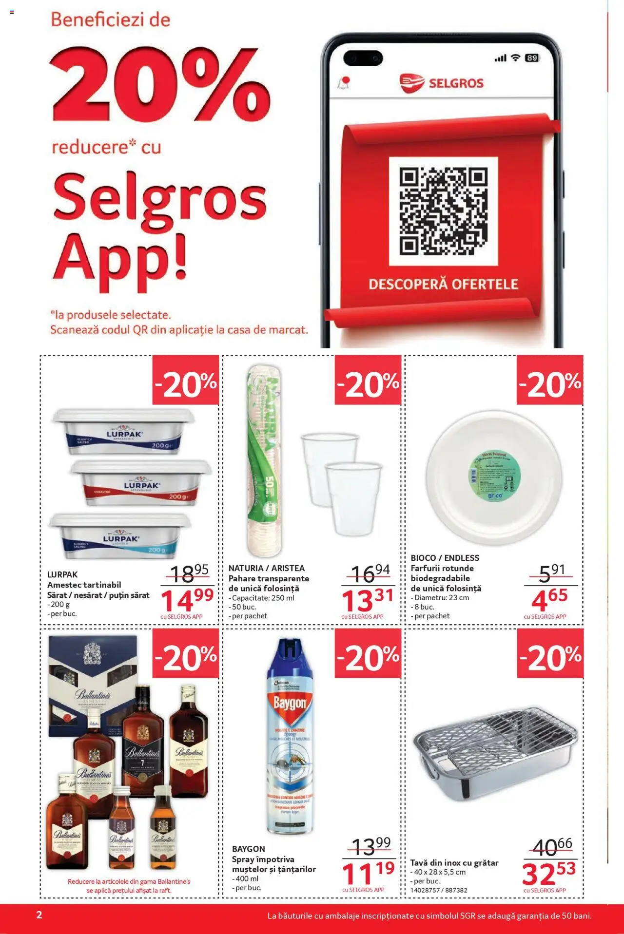 Catalog Selgros 8 - 20 August 2025 | Pagina 2 | Produse: Pahare, Grătar, Kalem ucu