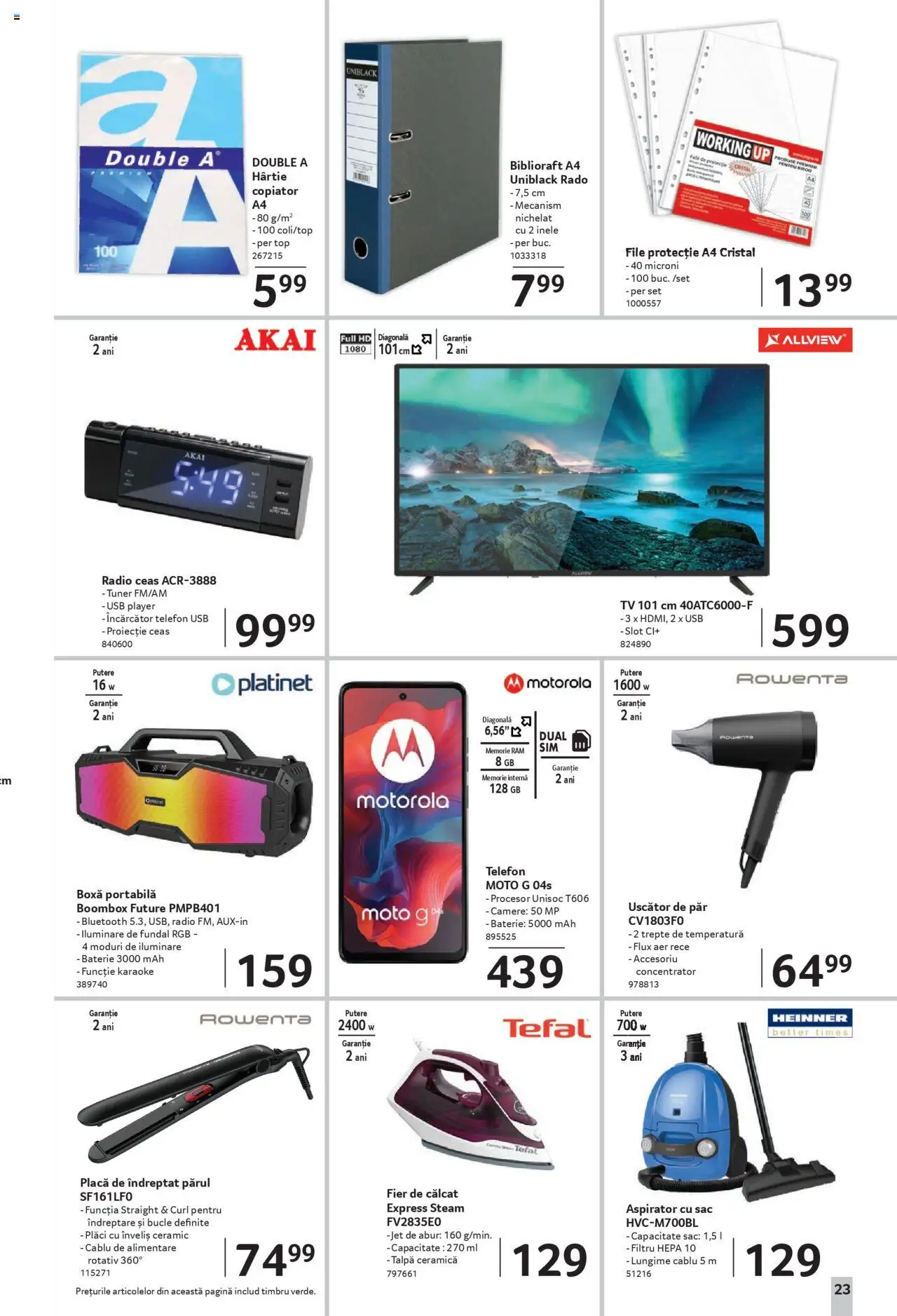 Catalog Selgros 8 - 20 August 2025 | Pagina 23 | Produse: Încărcător, Radio, Top, Uscător De Păr