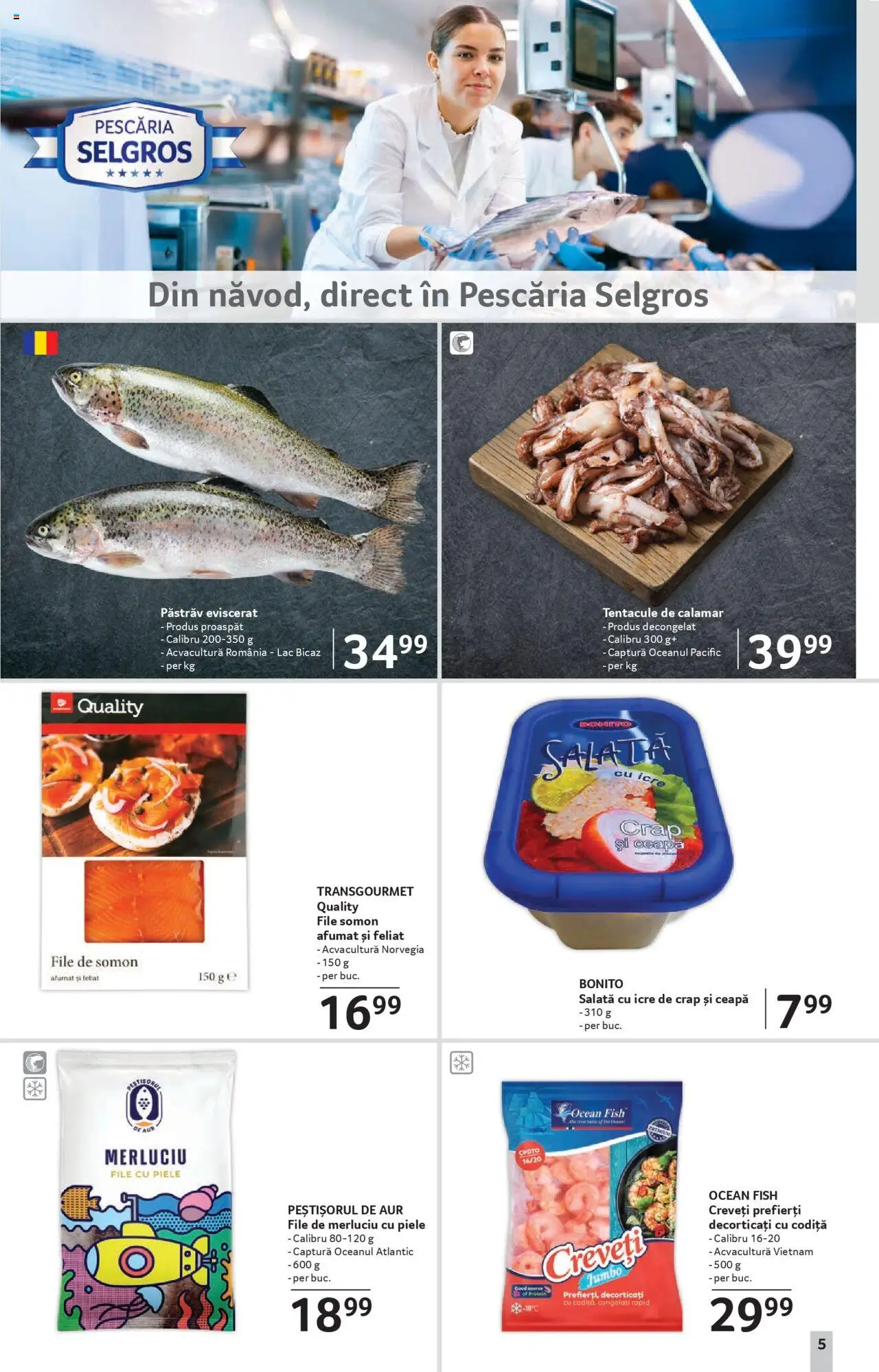 Catalog Selgros 8 - 20 August 2025 | Pagina 5 | Produse: Salată cu icre, Salată, Ceapă