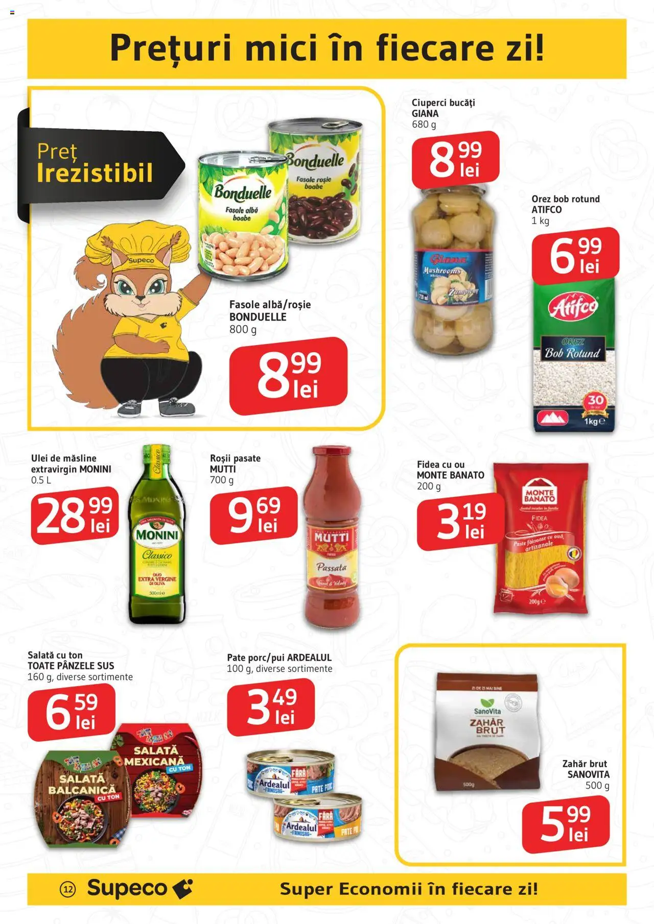 Catalog Supeco 7 - 19 August 2025 | Pagina 12 | Produse: Pate, Mici, Ulei, Roșii