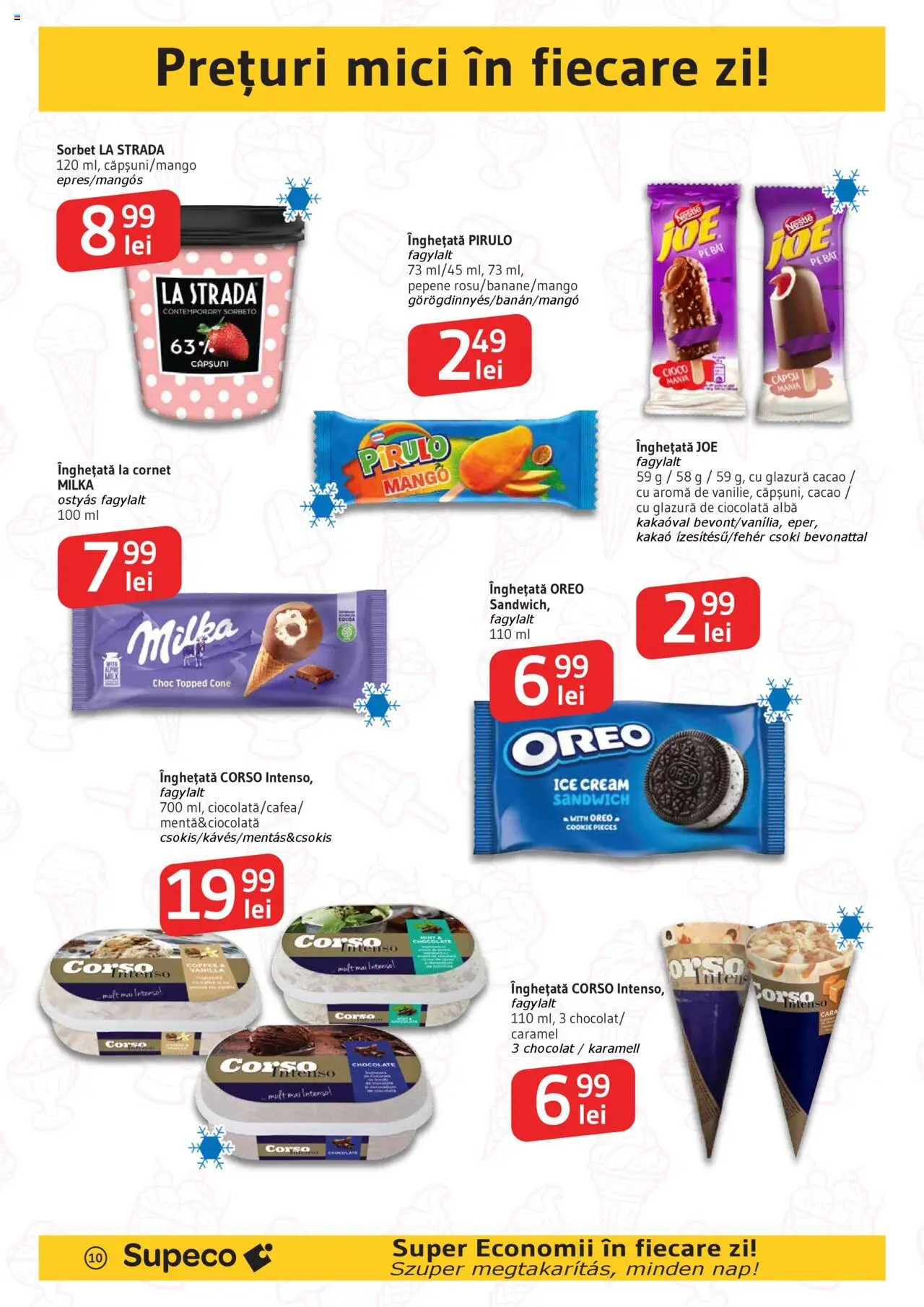 Catalog Supeco 7 - 19 August 2025 | Pagina 10 | Produse: Căpșuni, Cacao, Înghețată, Mango