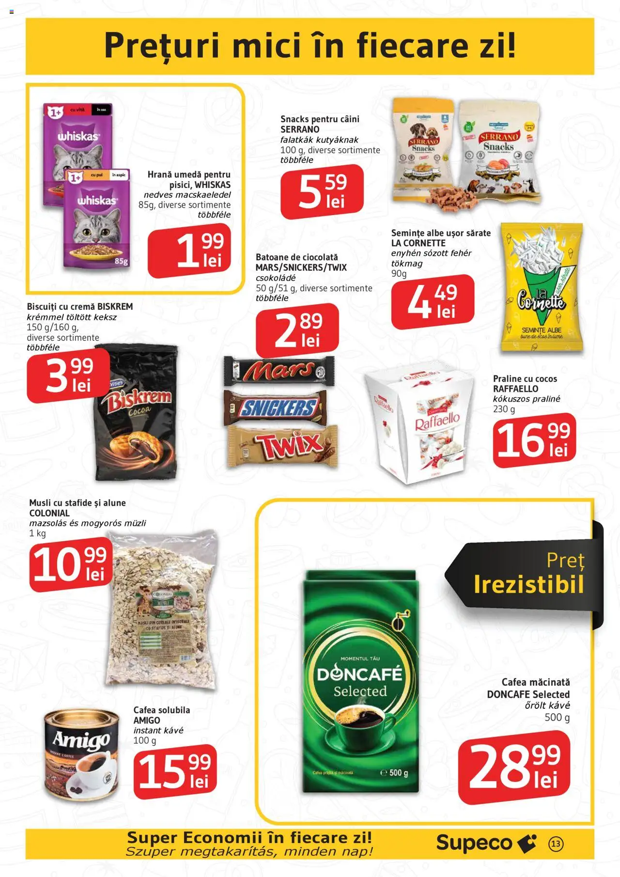 Catalog Supeco 7 - 19 August 2025 | Pagina 13 | Produse: Praline, Ciocolată, Cereale, Stafide