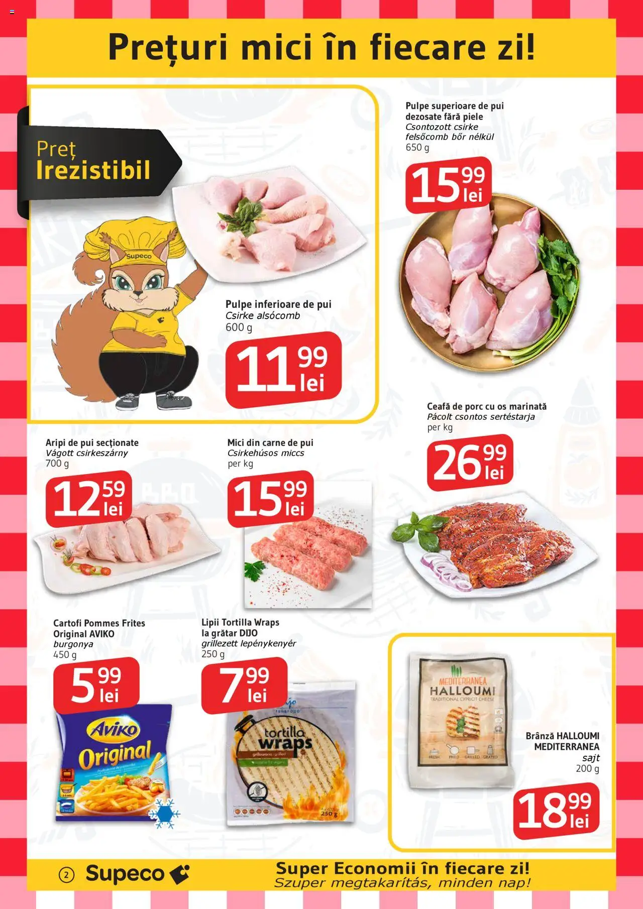 Catalog Supeco 7 - 19 August 2025 | Pagina 2 | Produse: Keçeli kalem, Mici, Carne De Pui, Cartofi