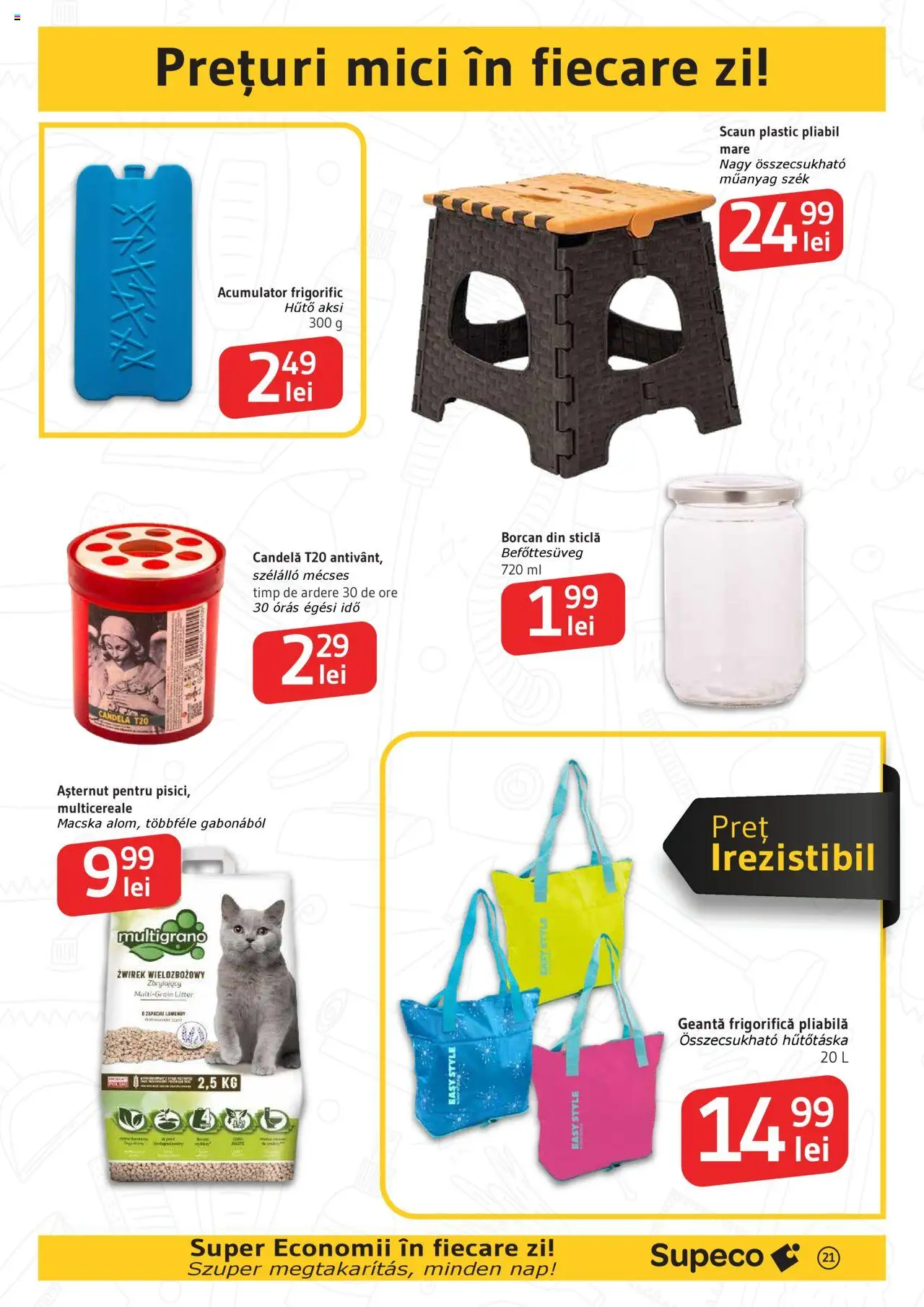 Catalog Supeco 7 - 19 August 2025 | Pagina 21 | Produse: Delgeç, Geantă, Mici, Borcan
