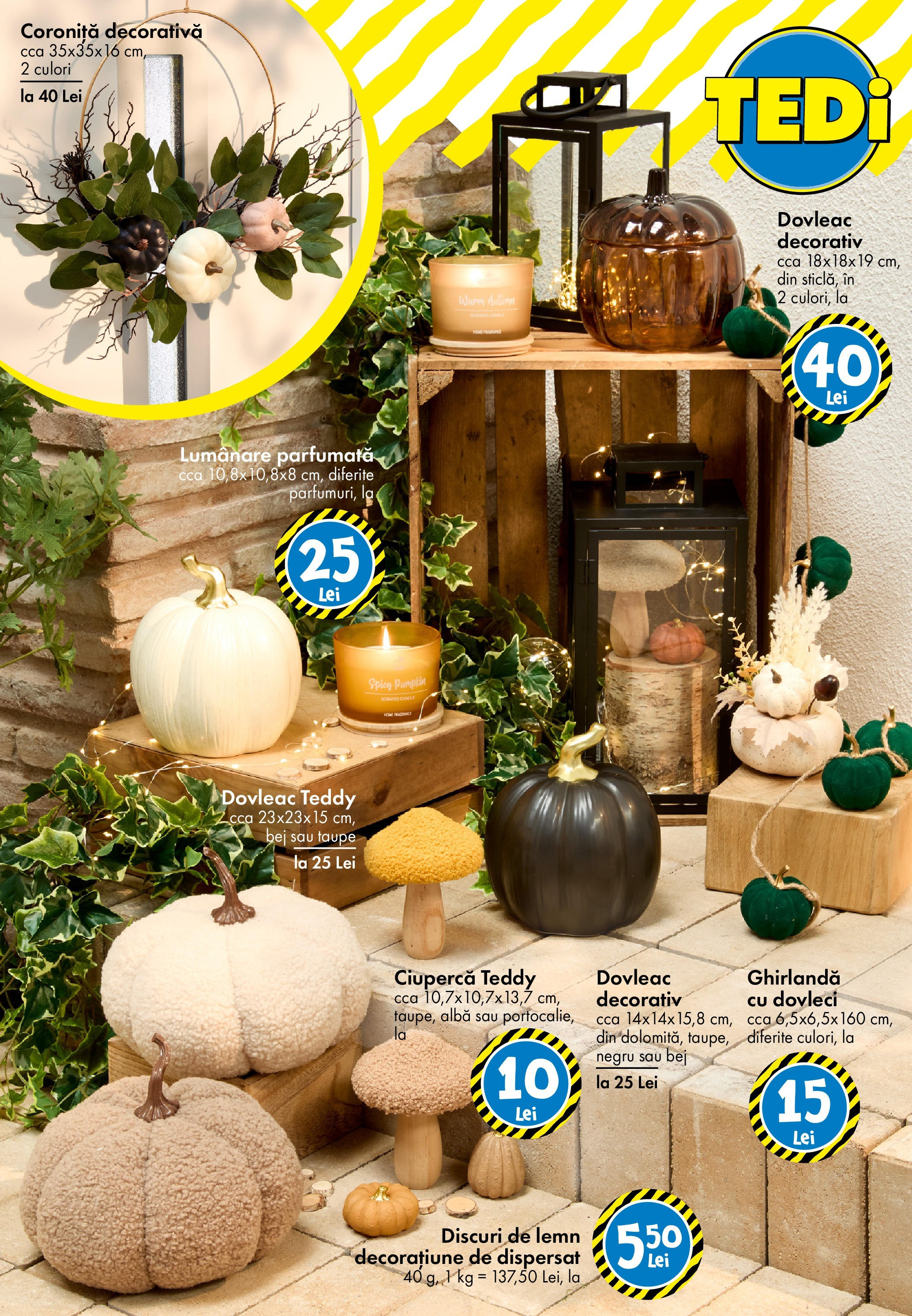 Catalog TEDi 8 - 14 August 2025 | Pagina 19 | Produse: Dovleac, Lumânare