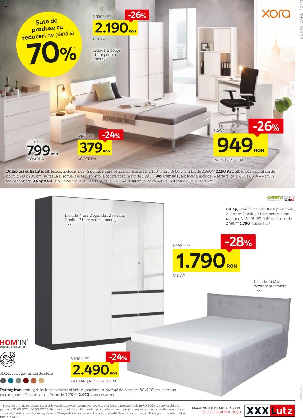 Catalog XXXLutz 1 - 29 August 2025 | Pagina 11 | Produse: Pat, Noptieră, Comodă