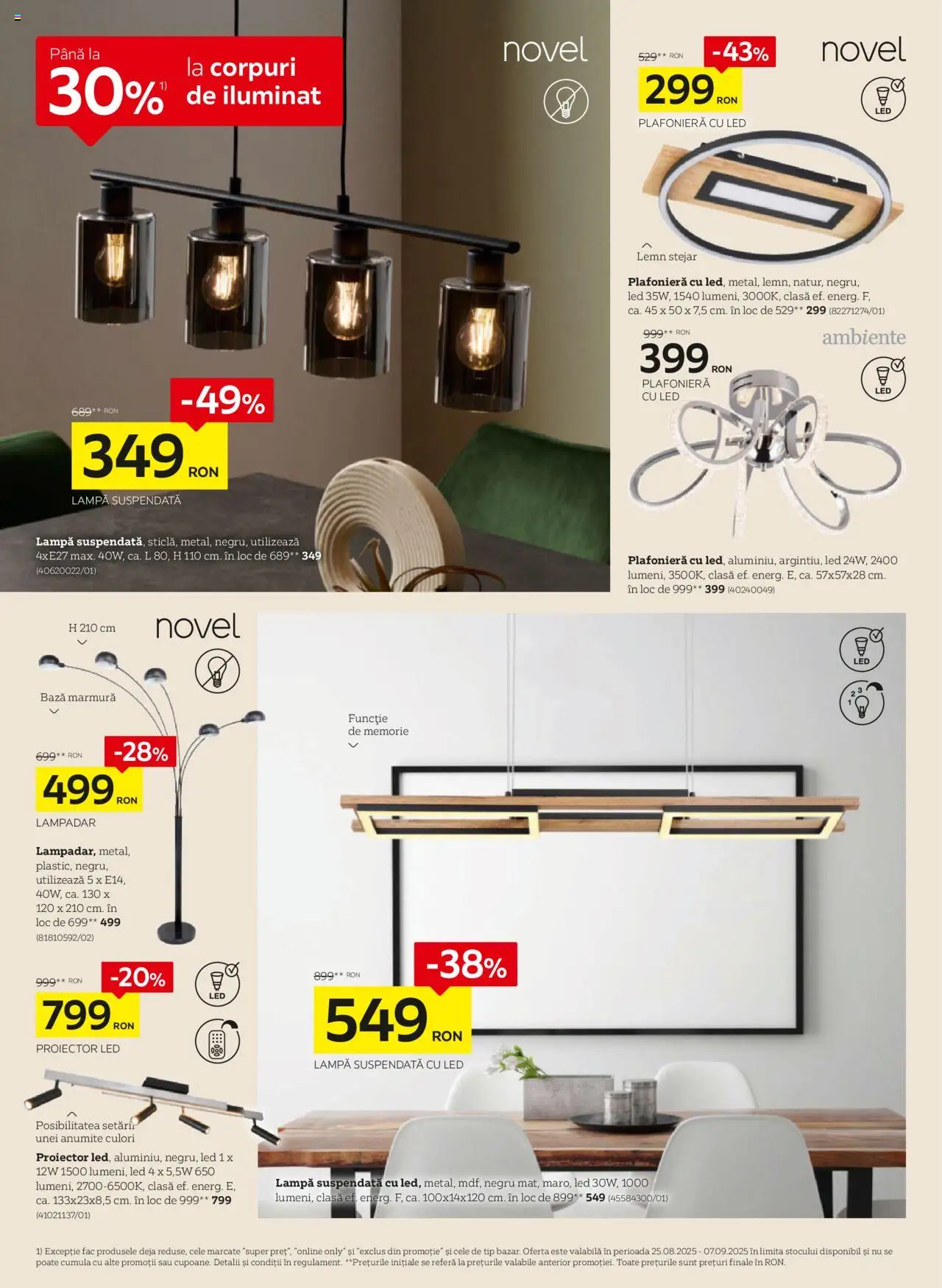Catalog XXXLutz 1 - 29 August 2025 | Pagina 14 | Produse: Memorie, Plafonieră, Babak, Lampă