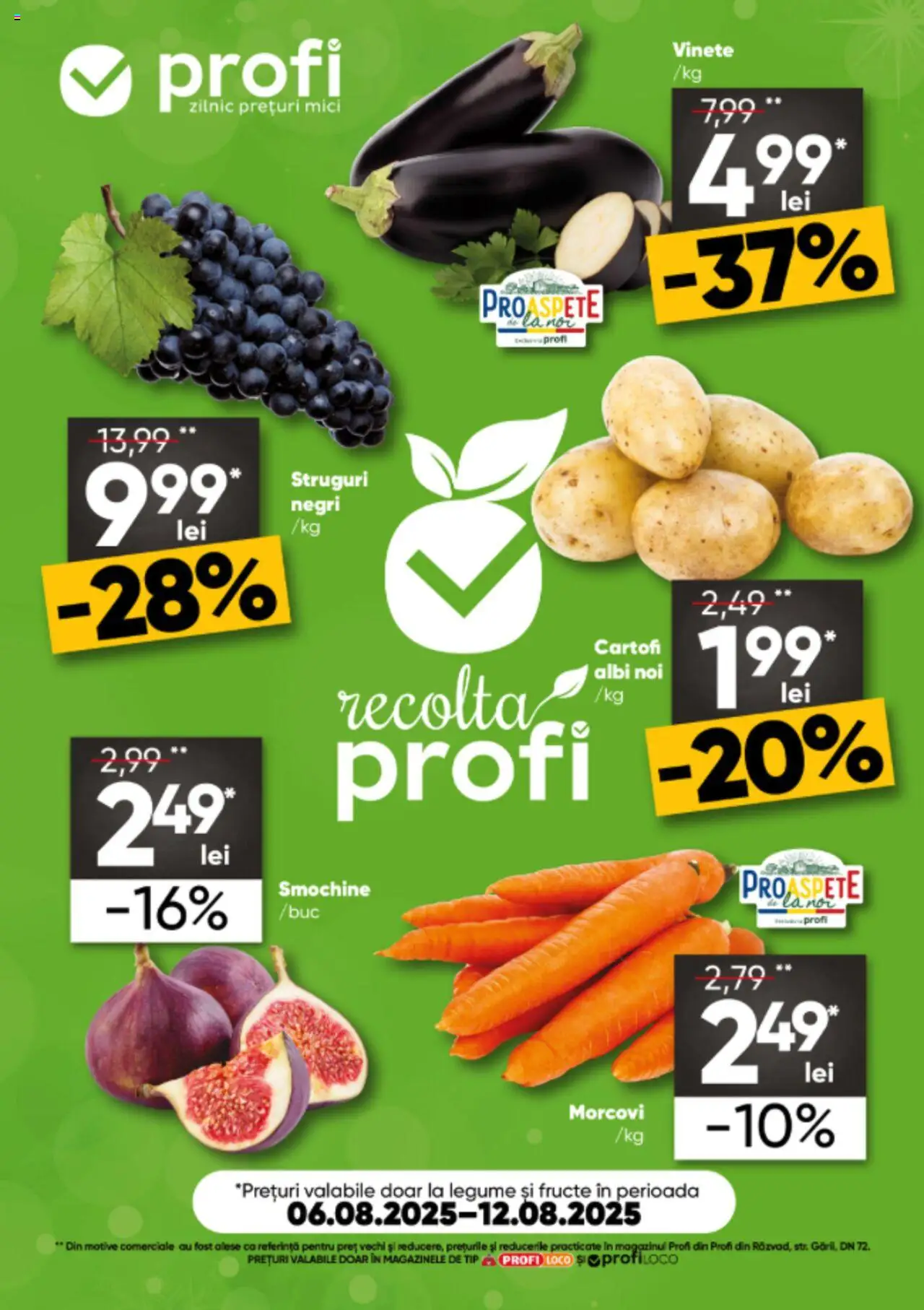 Catalog Profi 6 - 11 August 2025 | Pagina 1 | Produse: Mici, Morcovi, Cartofi, Fructe