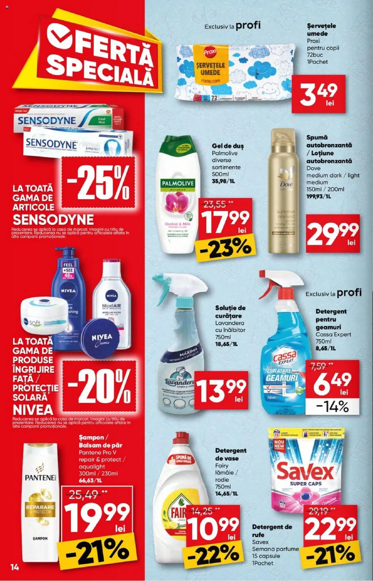 Catalog Profi 6 - 18 August 2025 | Pagina 14 | Produse: Balsam, Balsam de păr, Detergent, Lămâie