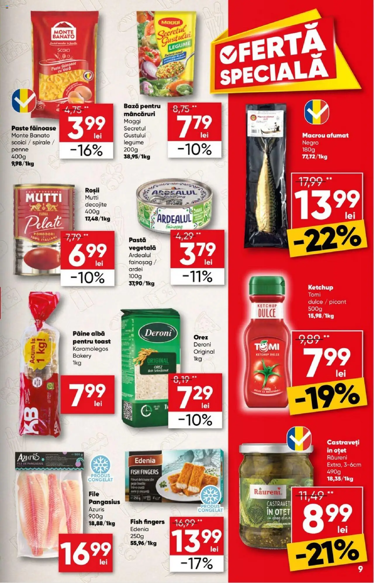 Catalog Profi 6 - 18 August 2025 | Pagina 9 | Produse: Ardei, Pâine, Esmer şeker, Paste