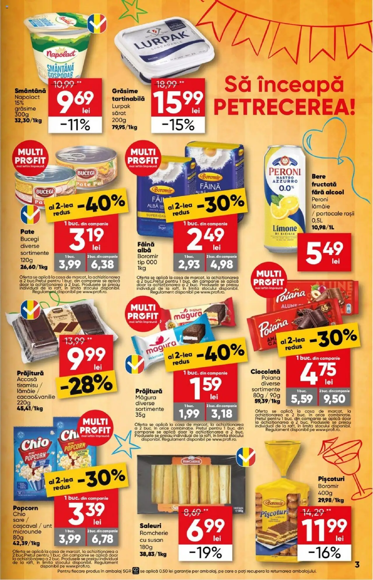 Catalog Profi 6 - 18 August 2025 | Pagina 3 | Produse: Prăjitură, Bere, Portocale, Smântână