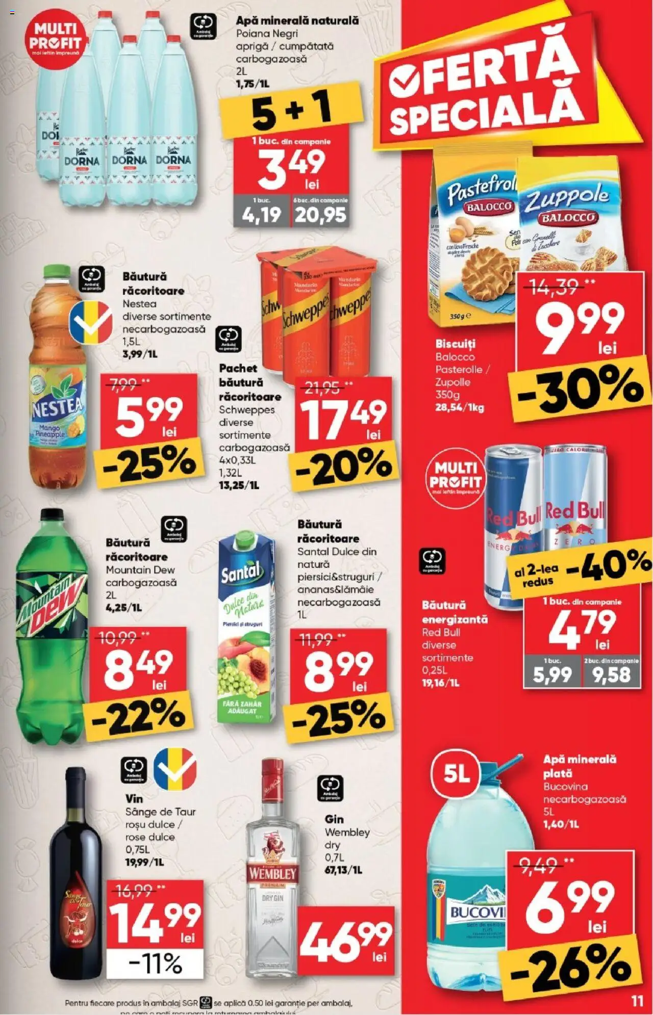Catalog Profi 6 - 18 August 2025 | Pagina 11 | Produse: Yazı tahtası kalemi, Biscuiți, Apă, Zahăr