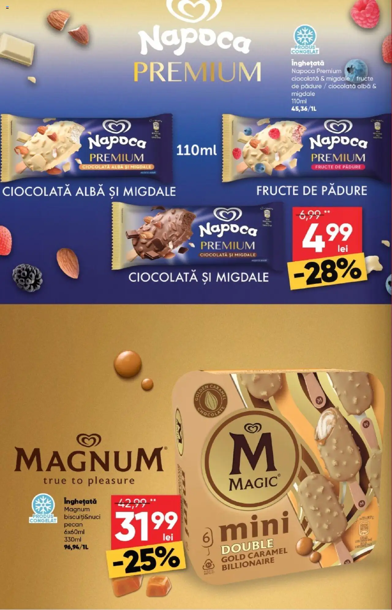 Catalog Profi 6 - 18 August 2025 | Pagina 18 | Produse: Migdale, Ciocolată, Înghețată, Fructe