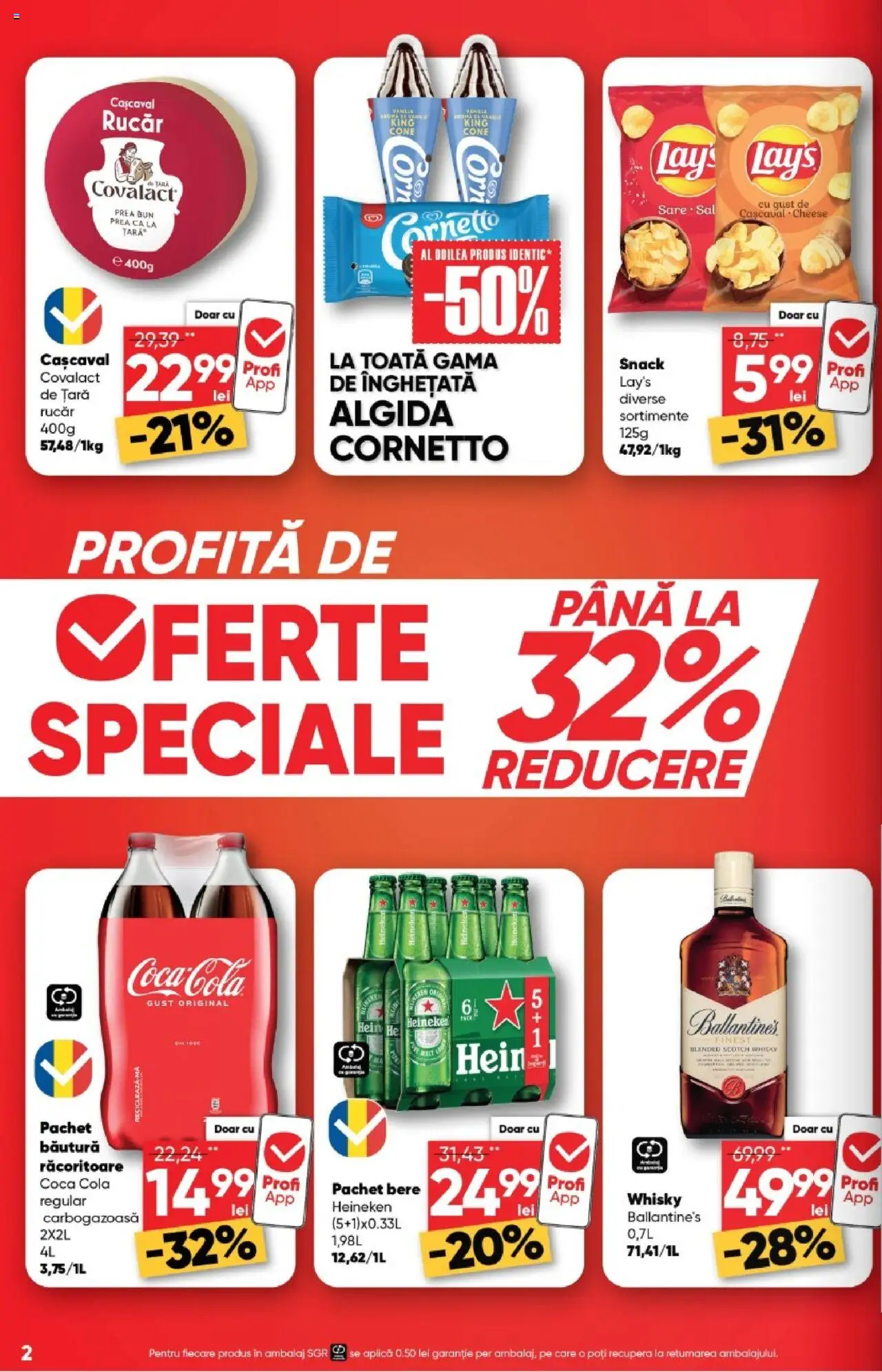 Catalog Profi 6 - 18 August 2025 | Pagina 2 | Produse: Cașcaval, Amerikan servis, Bere, Înghețată