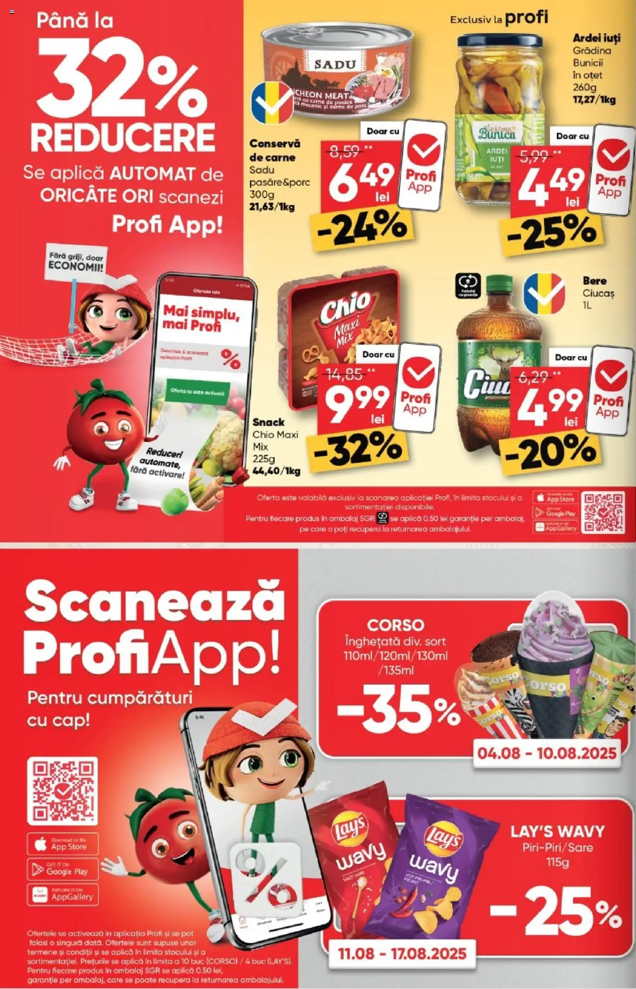 Catalog Profi 6 - 18 August 2025 | Pagina 8 | Produse: Șort, Oțet, Bere, Înghețată