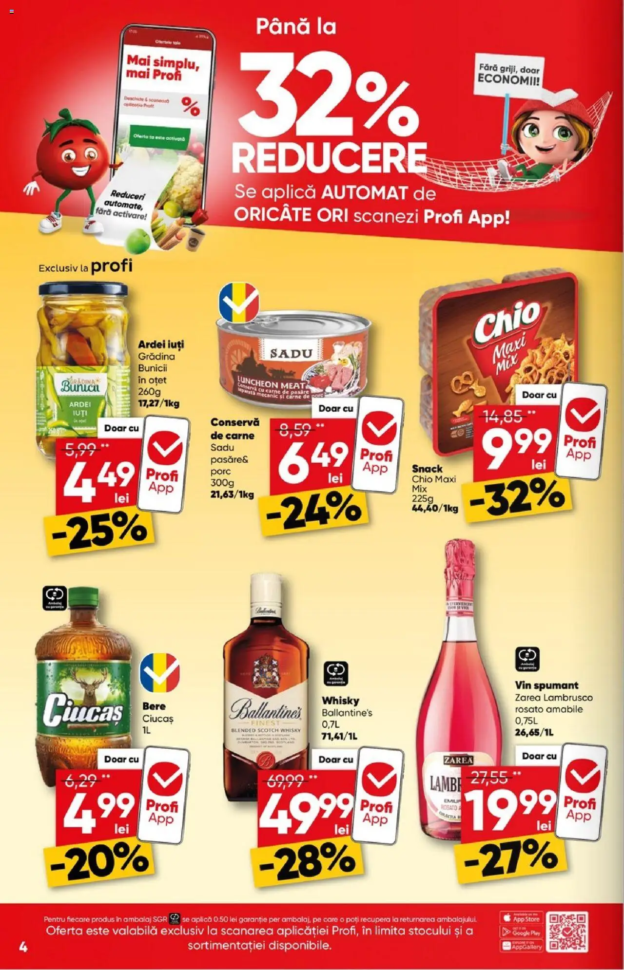 Catalog Profi 6 - 18 August 2025 | Pagina 4 | Produse: Ardei, Oțet, Vin, Carne De Porc