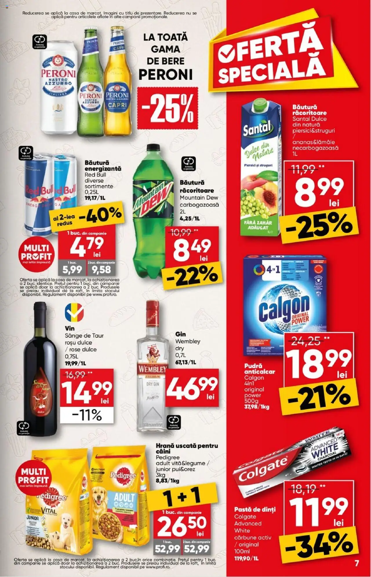 Catalog Profi 6 - 18 August 2025 | Pagina 7 | Produse: Pudră, Băutură energizantă, Gin, Zahăr