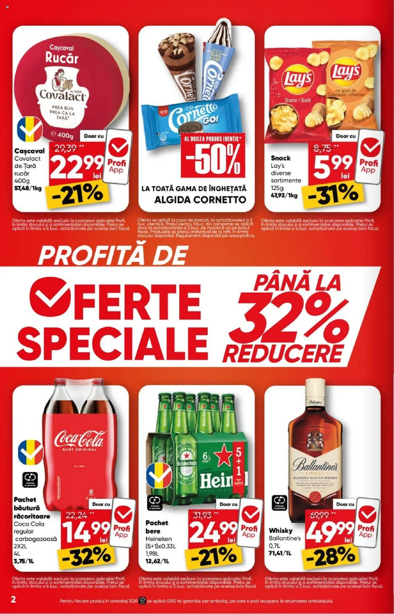 Catalog Profi 6 - 18 August 2025 | Pagina 2 | Produse: Cașcaval, Amerikan servis, Bere, Înghețată