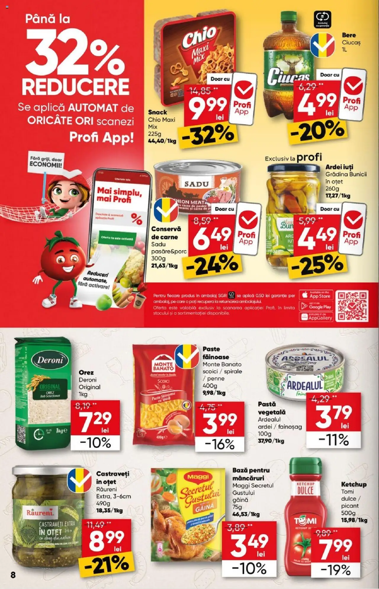 Catalog Profi 6 - 18 August 2025 | Pagina 8 | Produse: Bere, Orez, Paste, Ketchup