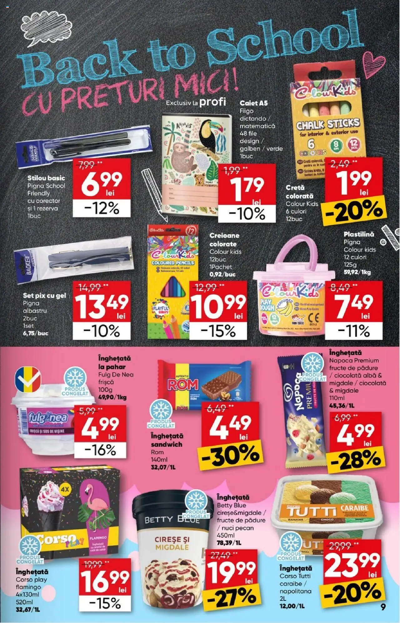 Catalog Profi 6 - 18 August 2025 | Pagina 9 | Produse: Ciocolată, Cireșe, Înghețată, Sos