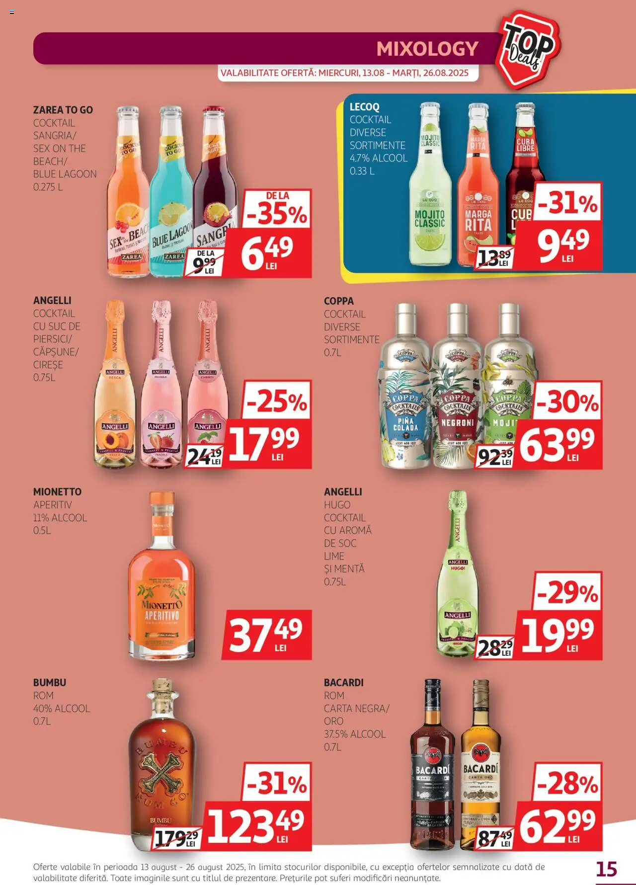 Catalog Auchan 13 - 25 August 2025 | Pagina 15 | Produse: Lime, Suc, Cocktail, Cireșe