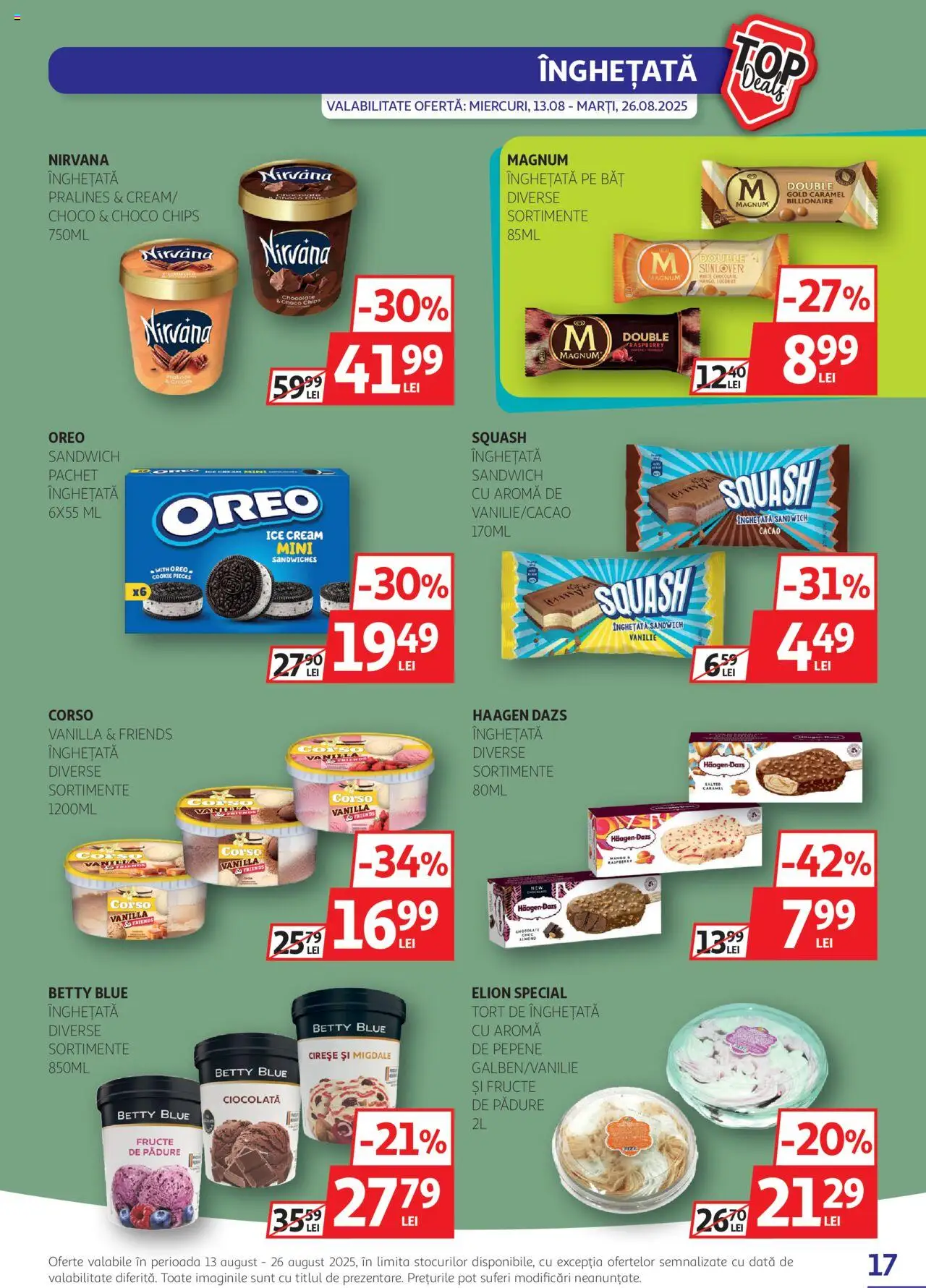 Catalog Auchan 13 - 25 August 2025 | Pagina 17 | Produse: Tort, Ciocolată, Cacao, Fructe