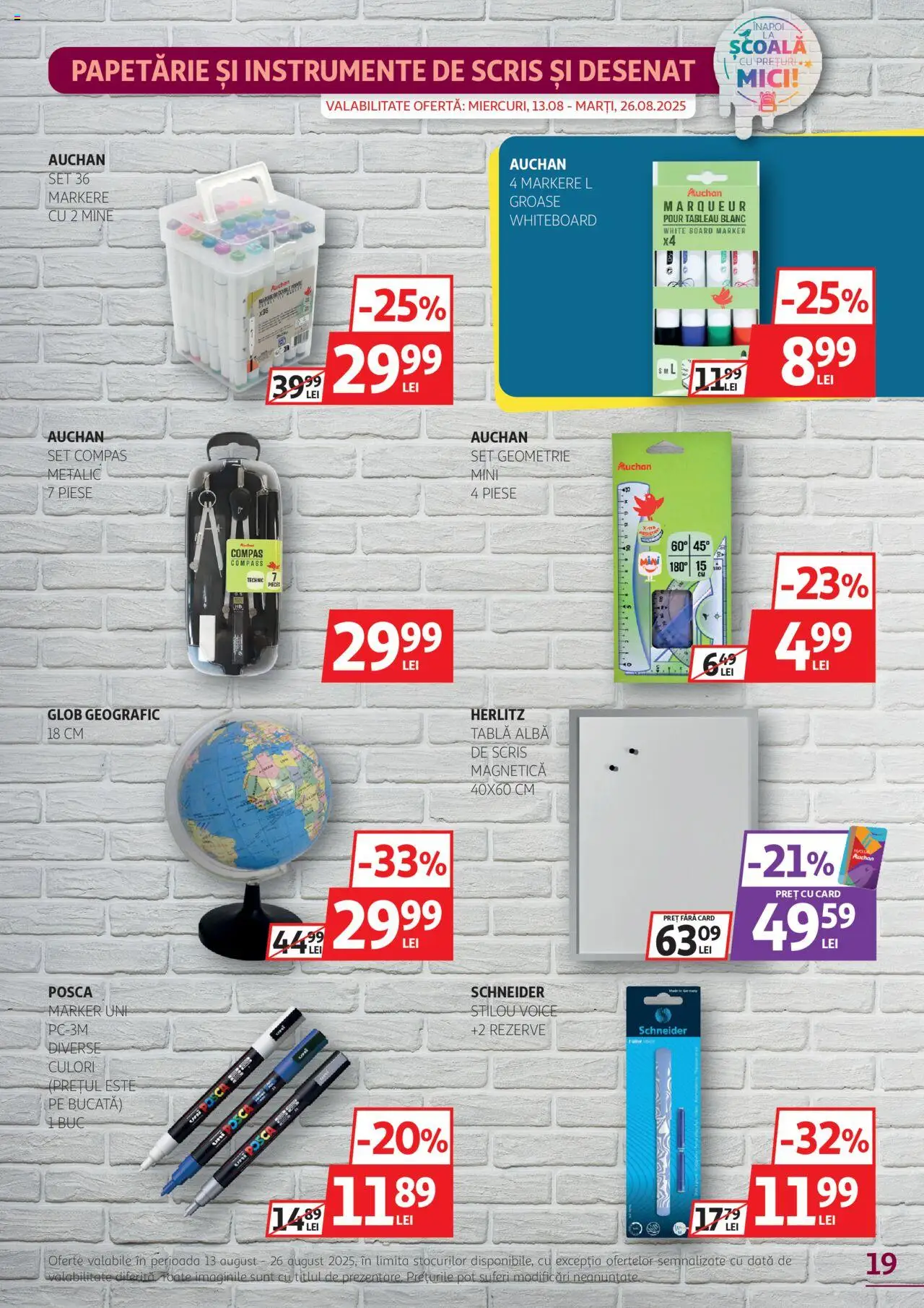Catalog Auchan 13 - 25 August 2025 | Pagina 19 | Produse: Tablă, Mici