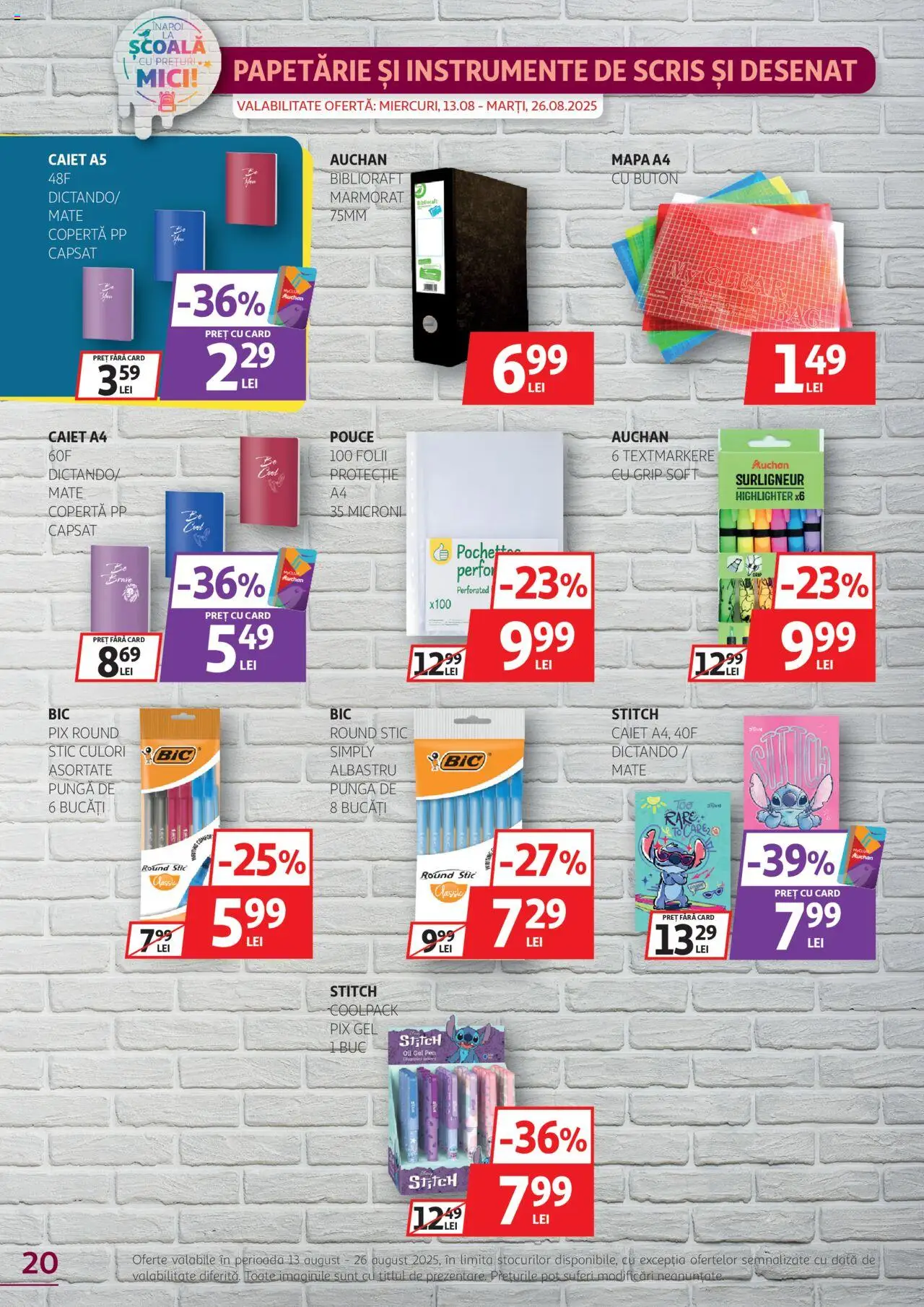 Catalog Auchan 13 - 25 August 2025 | Pagina 20 | Produse: Pungă, Mici