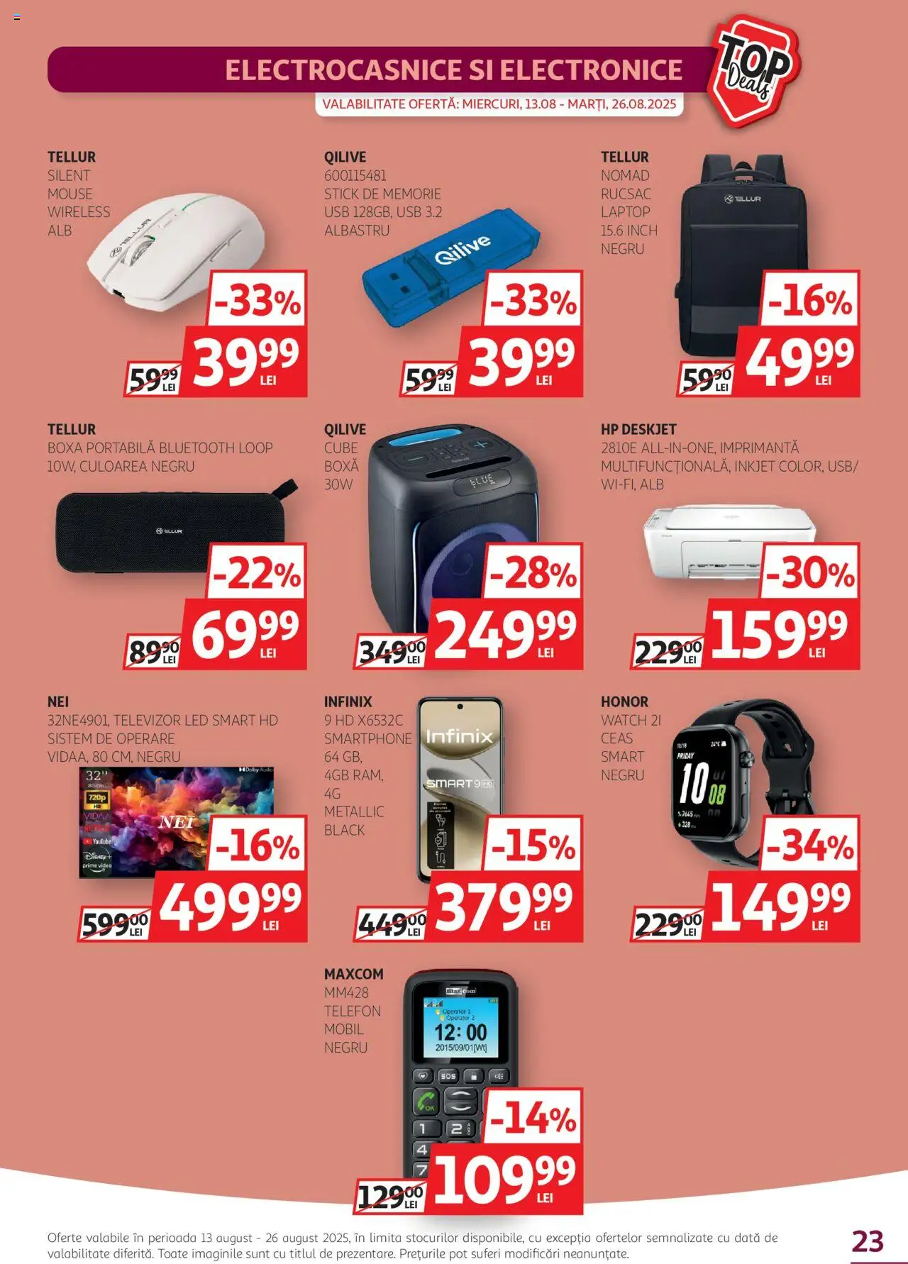 Catalog Auchan 13 - 25 August 2025 | Pagina 23 | Produse: Laptop, Smartphone, Video, Rucsac