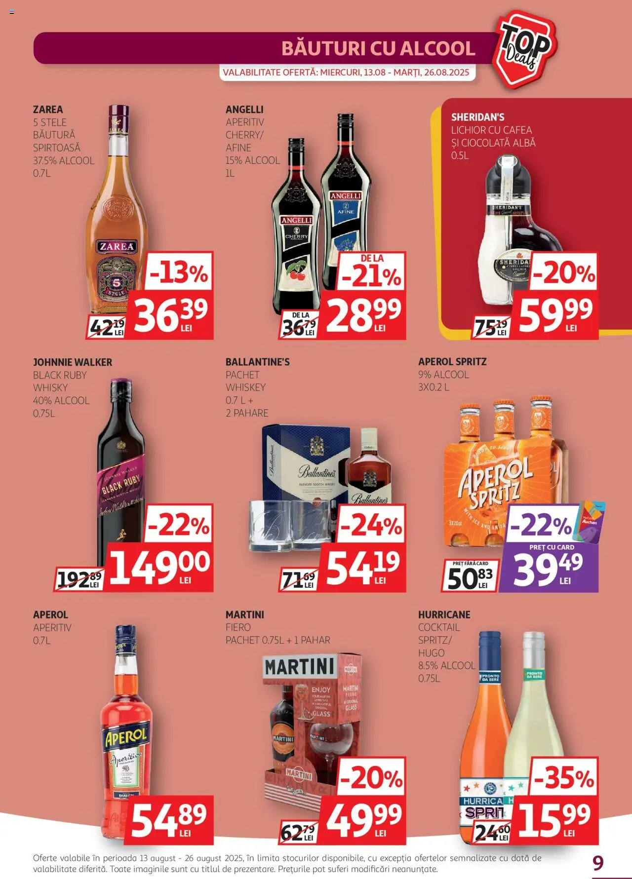 Catalog Auchan 13 - 25 August 2025 | Pagina 9 | Produse: Afine, Pahare, Cocktail, Aperol