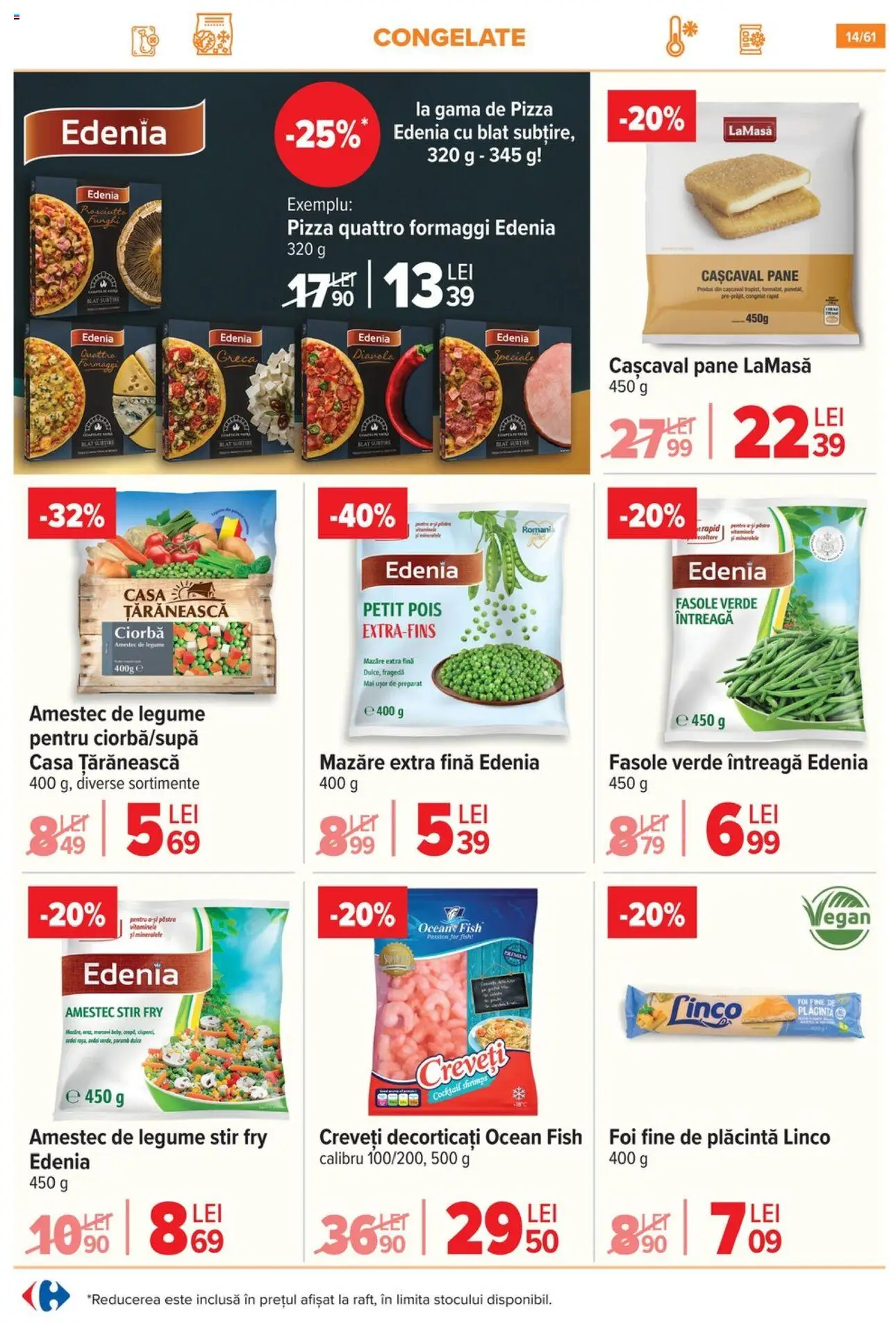 Catalog Carrefour 13 - 18 August 2025 | Pagina 15 | Produse: Mazăre, Cașcaval, Pizza, Porumb