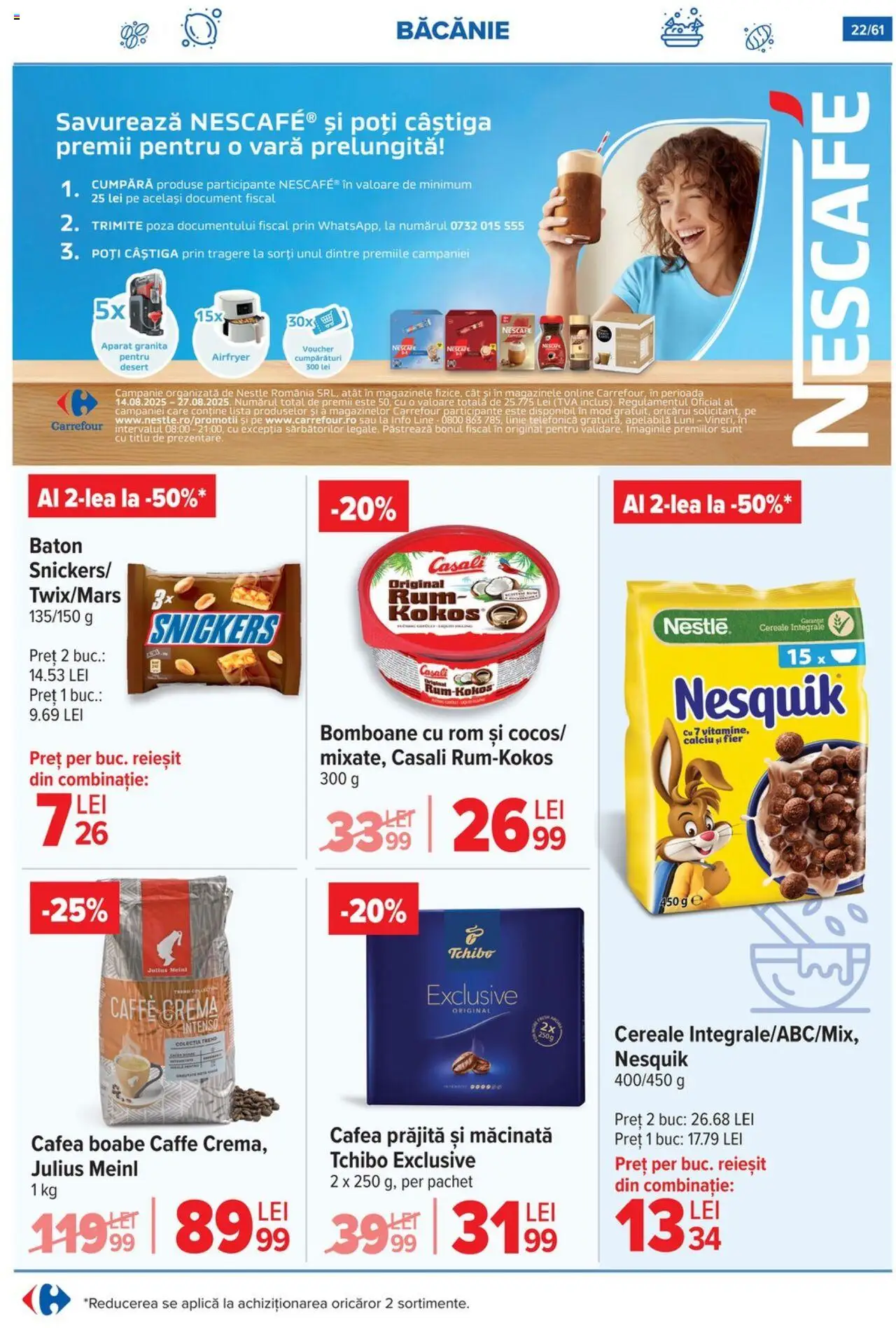 Catalog Carrefour 13 - 18 August 2025 | Pagina 23 | Produse: Cremă, Cafea, Bomboane, Cereale