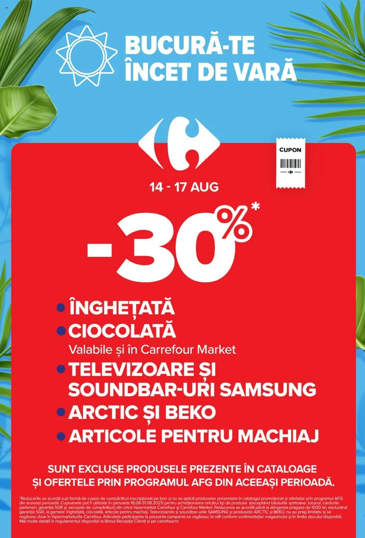 Catalog Carrefour 13 - 18 August 2025 | Pagina 3 | Produse: Raft, Machiaj, Ciocolată, Înghețată