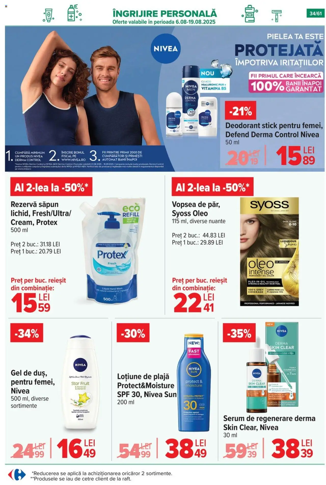 Catalog Carrefour 13 - 18 August 2025 | Pagina 35 | Produse: Serum, Vopsea, Săpun, Deodorant