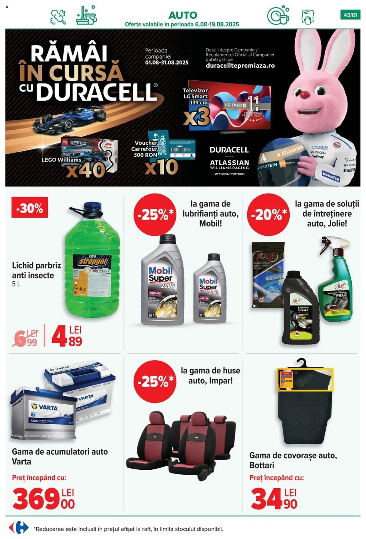 Catalog Carrefour 13 - 18 August 2025 | Pagina 46 | Produse: Televizor, Șampon, Șervețele umede