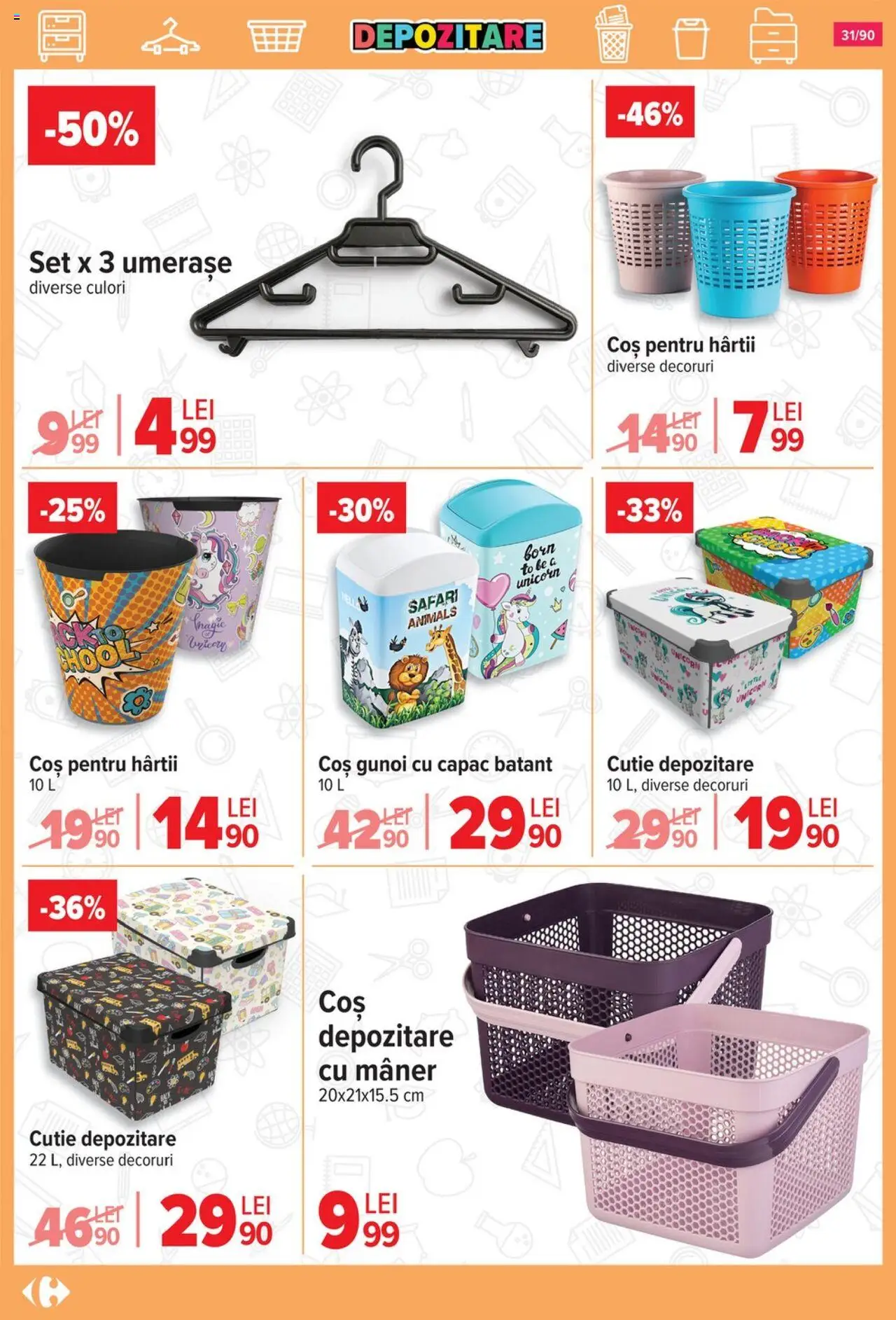 Catalog Carrefour 13 August - 15 Septembrie 2025 | Pagina 32 | Produse: Coș, Mâner, Cutie
