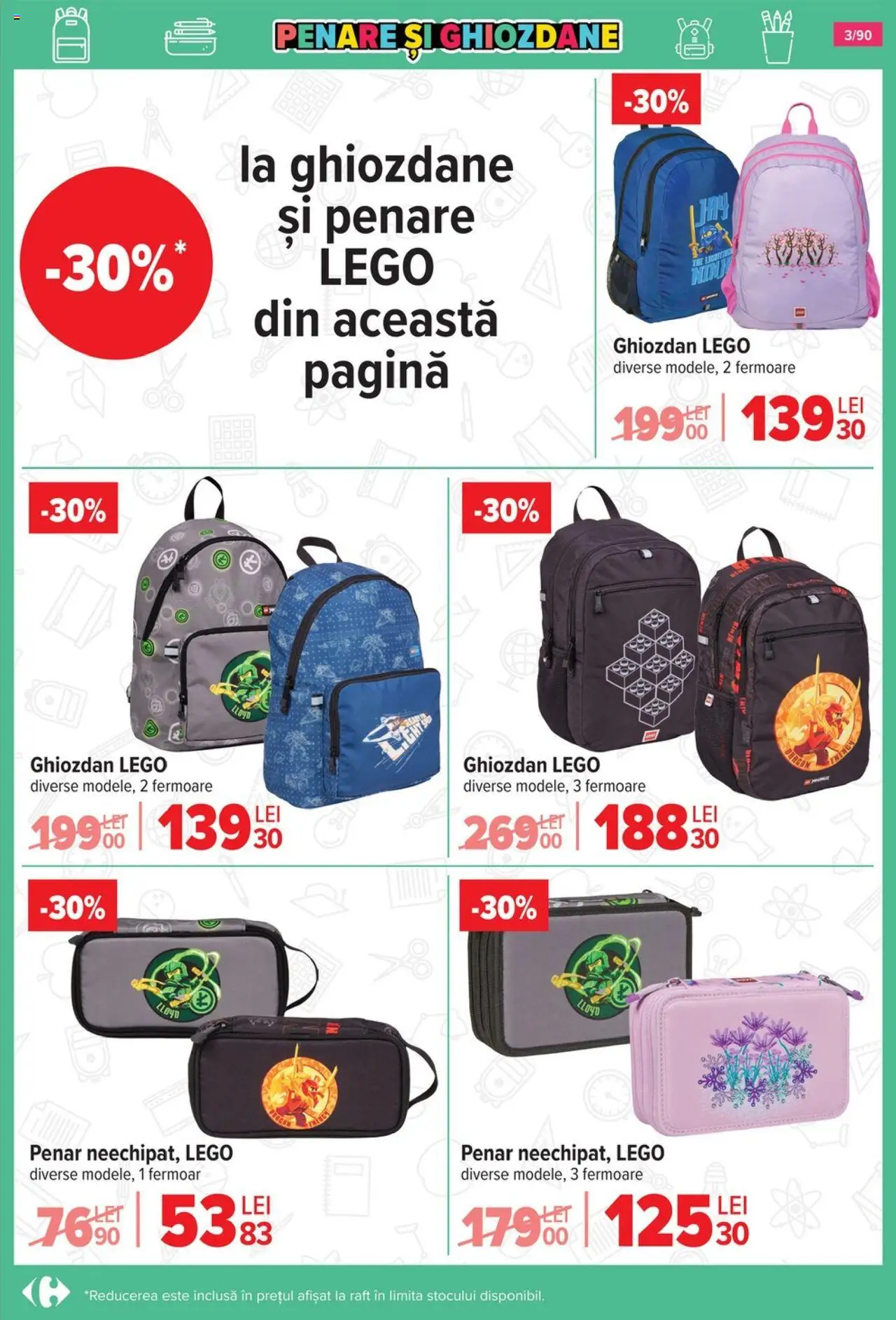 Catalog Carrefour 13 August - 15 Septembrie 2025 | Pagina 4 | Produse: Raft, Ghiozdan