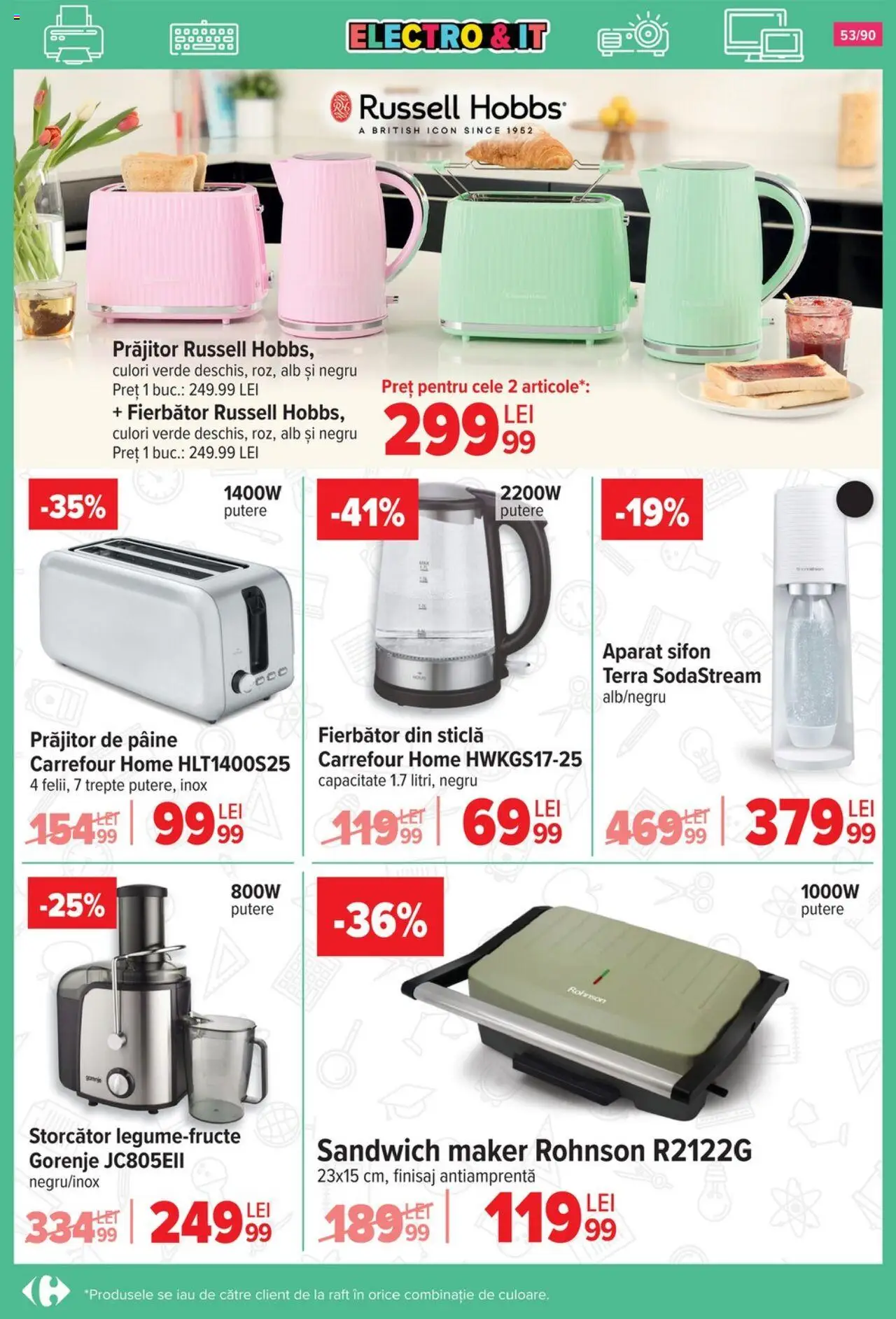 Catalog Carrefour 13 August - 15 Septembrie 2025 | Pagina 54 | Produse: Storcător, Raft, Pâine
