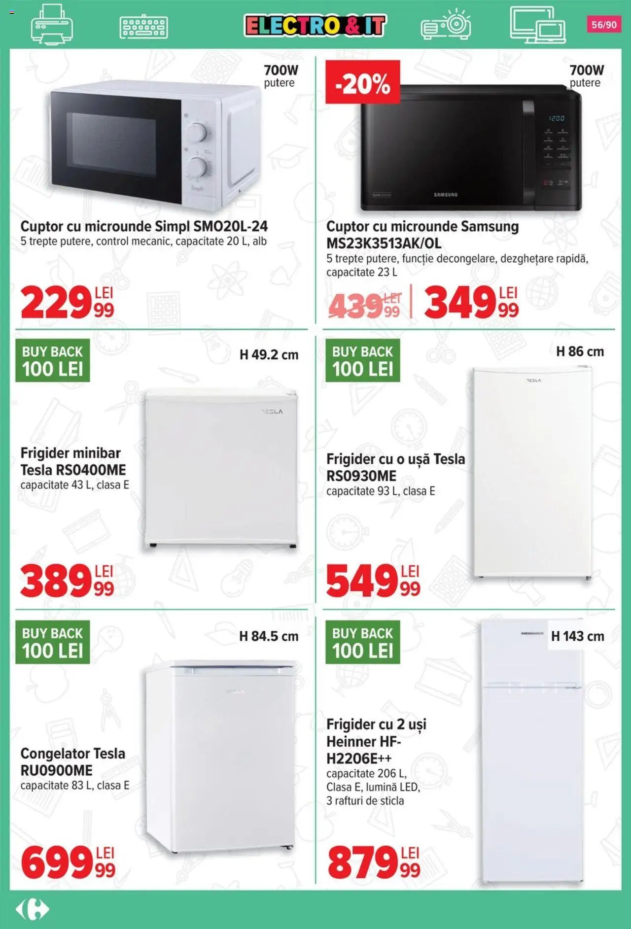 Catalog Carrefour 13 August - 15 Septembrie 2025 | Pagina 57 | Produse: Tavuk suyu, Frigider, Cuptor, Ușă
