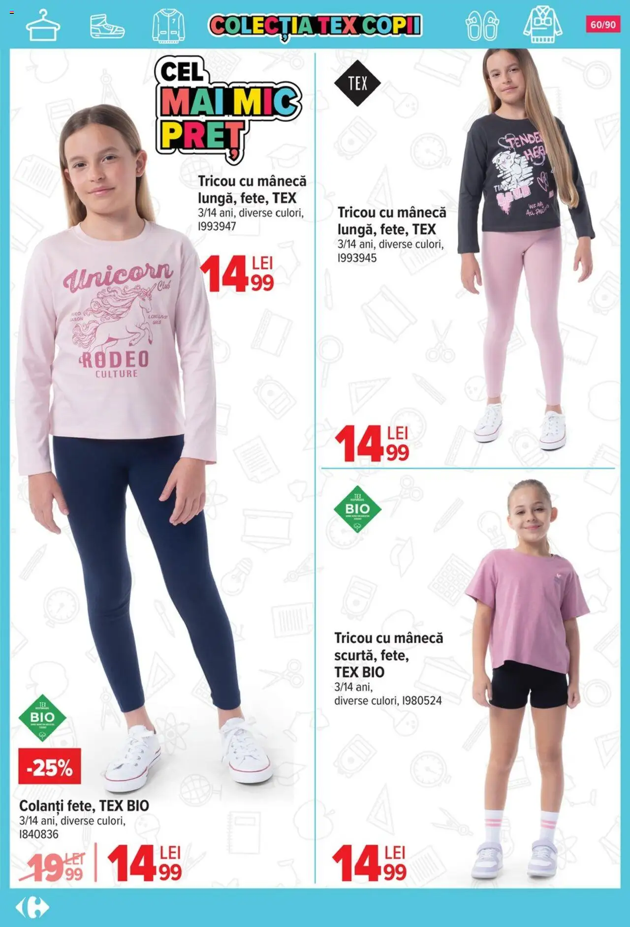Catalog Carrefour 13 August - 15 Septembrie 2025 | Pagina 61 | Produse: Şerit ödül, Tricou, Colanți