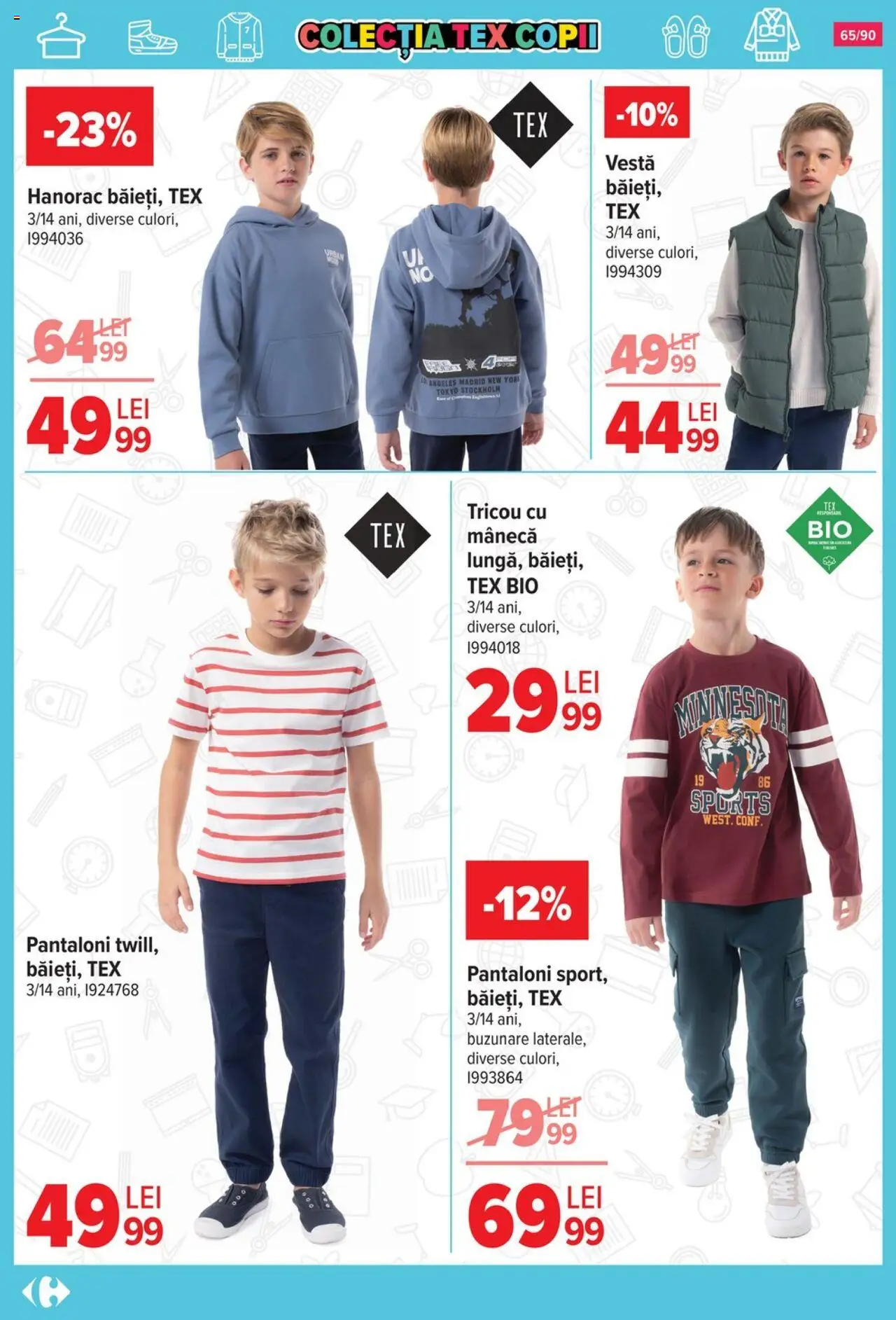Catalog Carrefour 13 August - 15 Septembrie 2025 | Pagina 66 | Produse: Şerit ödül, Tricou, Vestă, Pantaloni