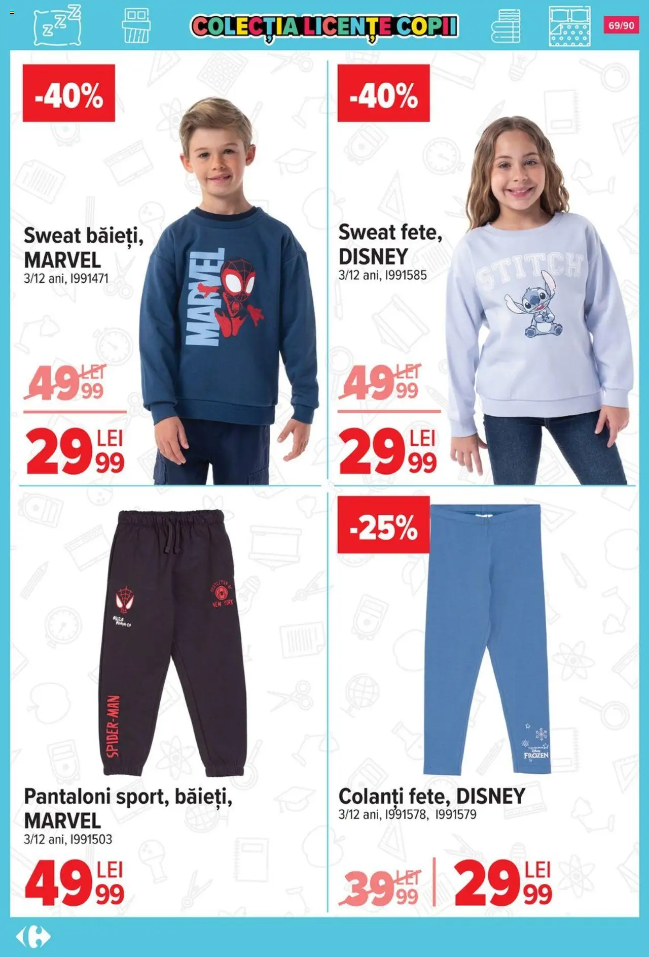 Catalog Carrefour 13 August - 15 Septembrie 2025 | Pagina 70 | Produse: Pantaloni, Colanți