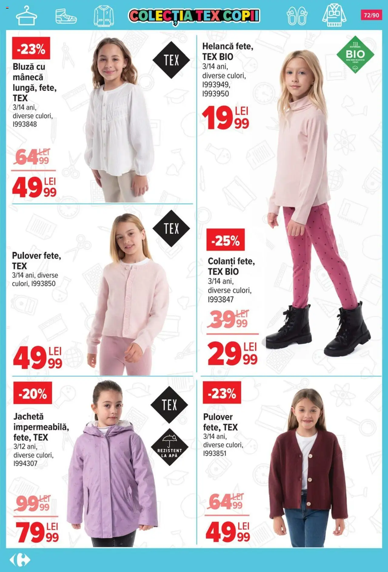 Catalog Carrefour 13 August - 15 Septembrie 2025 | Pagina 73 | Produse: Şerit ödül, Bluză, Pulover, Colanți