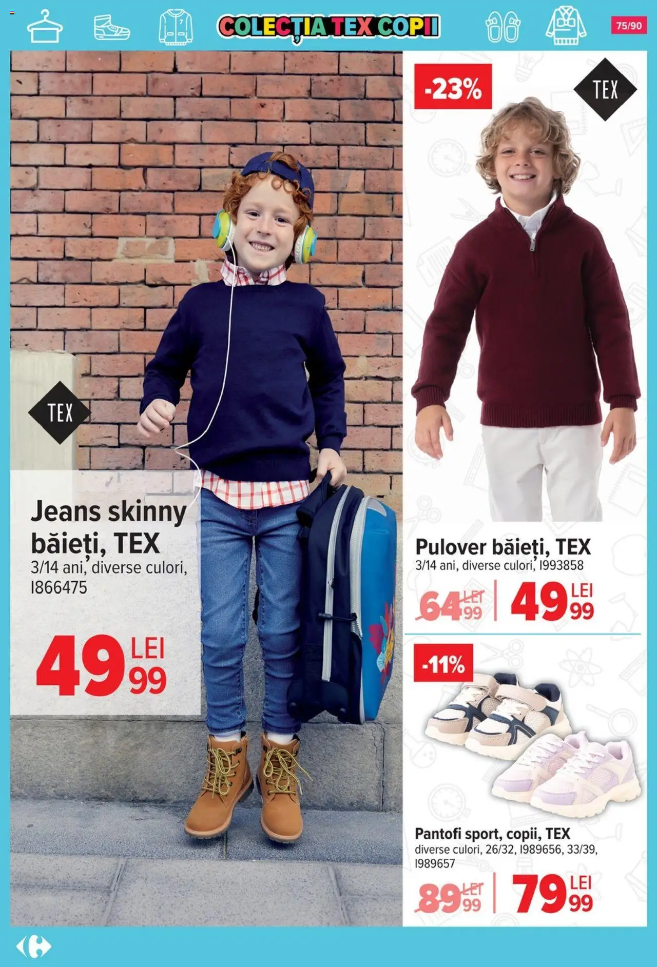 Catalog Carrefour 13 August - 15 Septembrie 2025 | Pagina 76 | Produse: Pantofi, Pulover